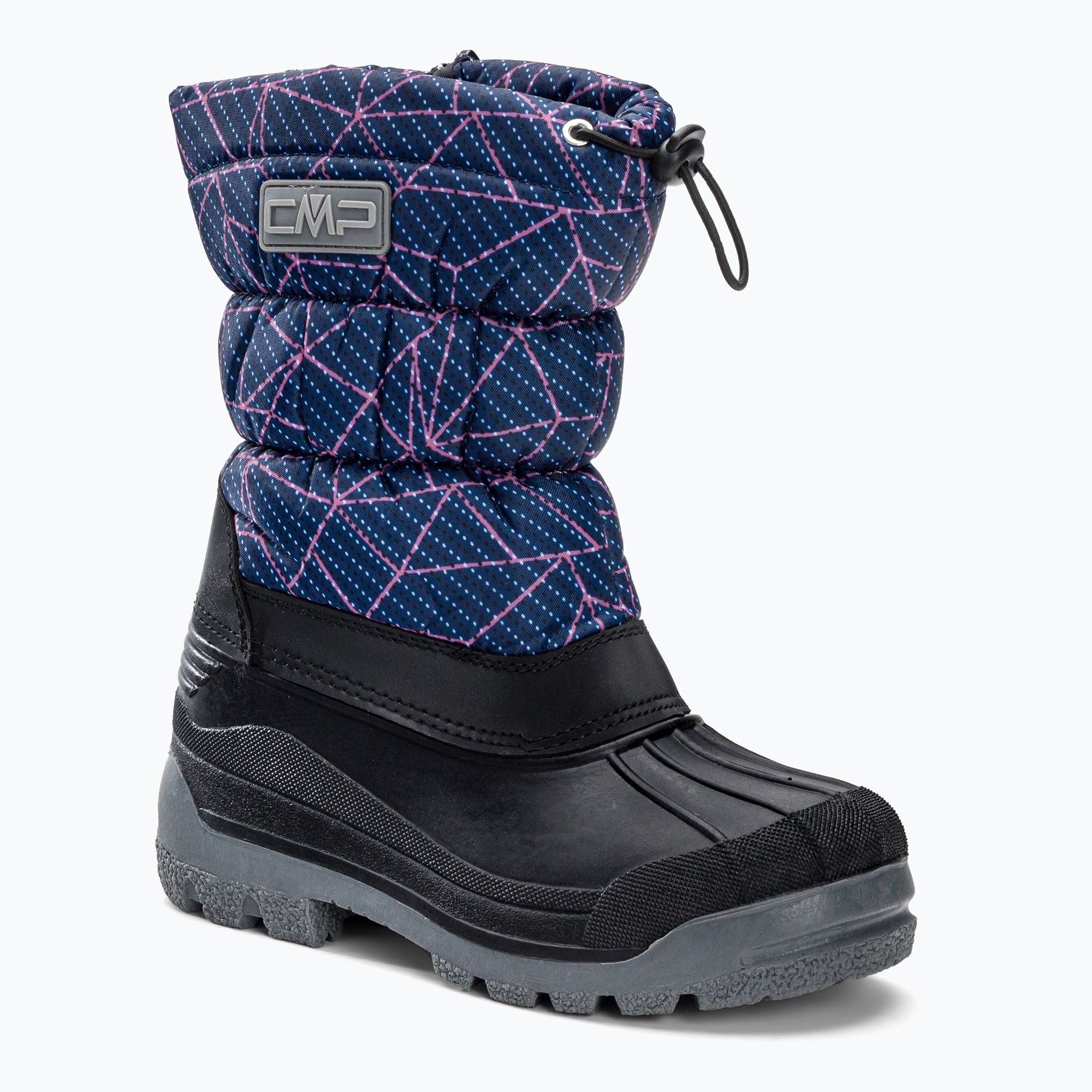 Śniegowce juniorskie CMP Sneewy Snowboots black blue/fucsia 