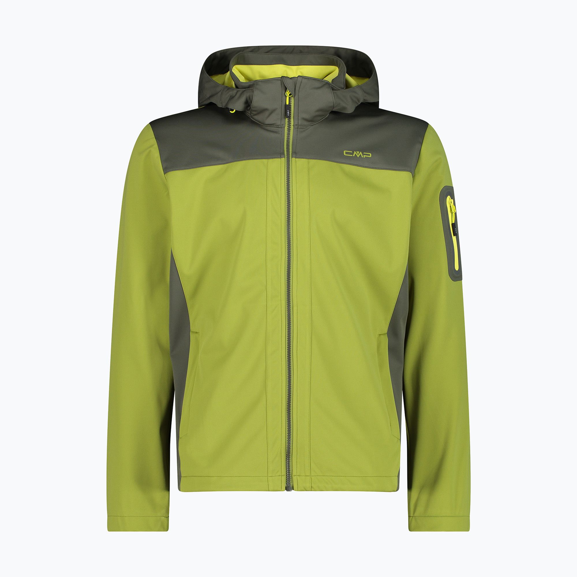 Kurtka softshell męska CMP 39A5027 Zip Hood moss/oil green 
