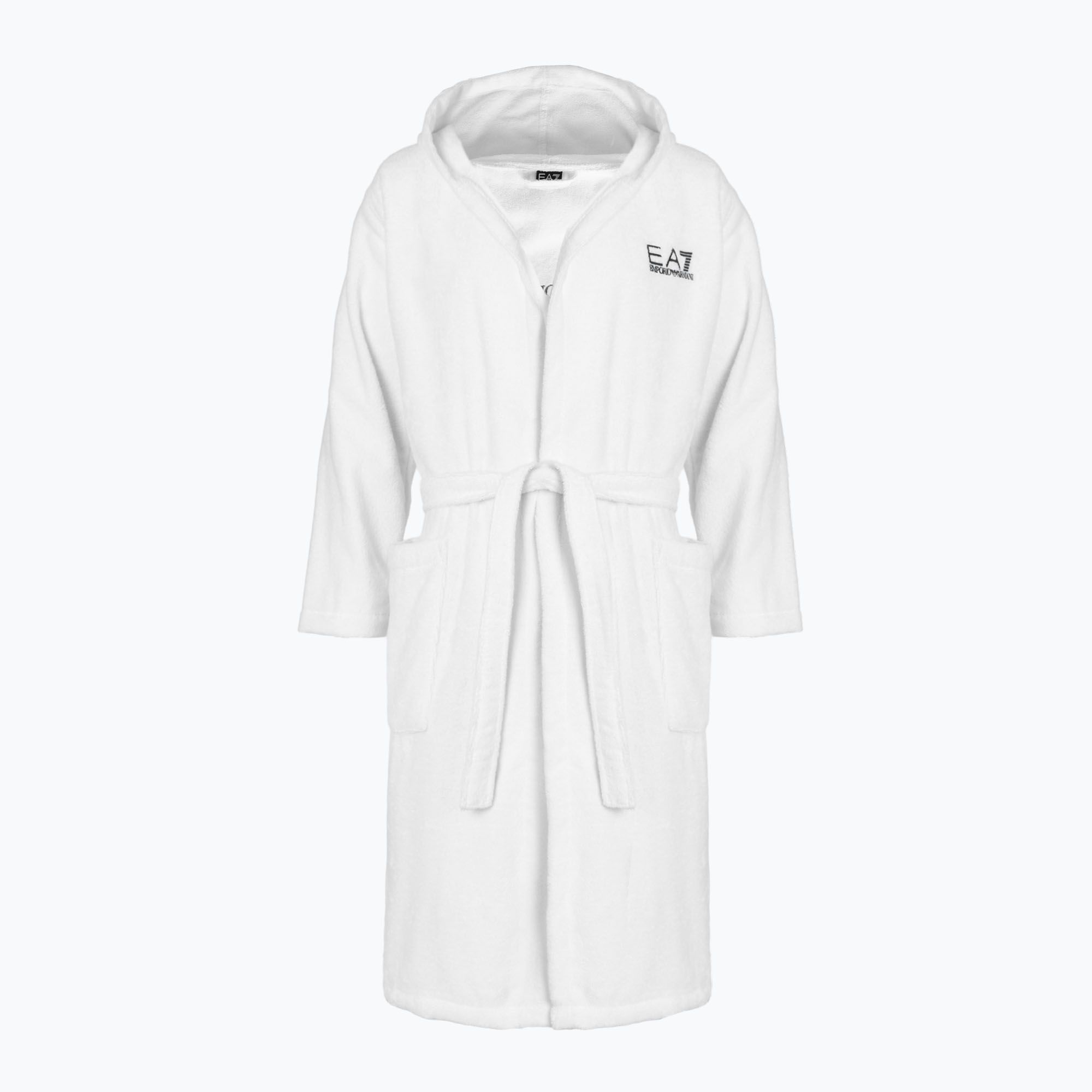 Szlafrok męski EA7 Emporio Armani Core Bathrobe white 