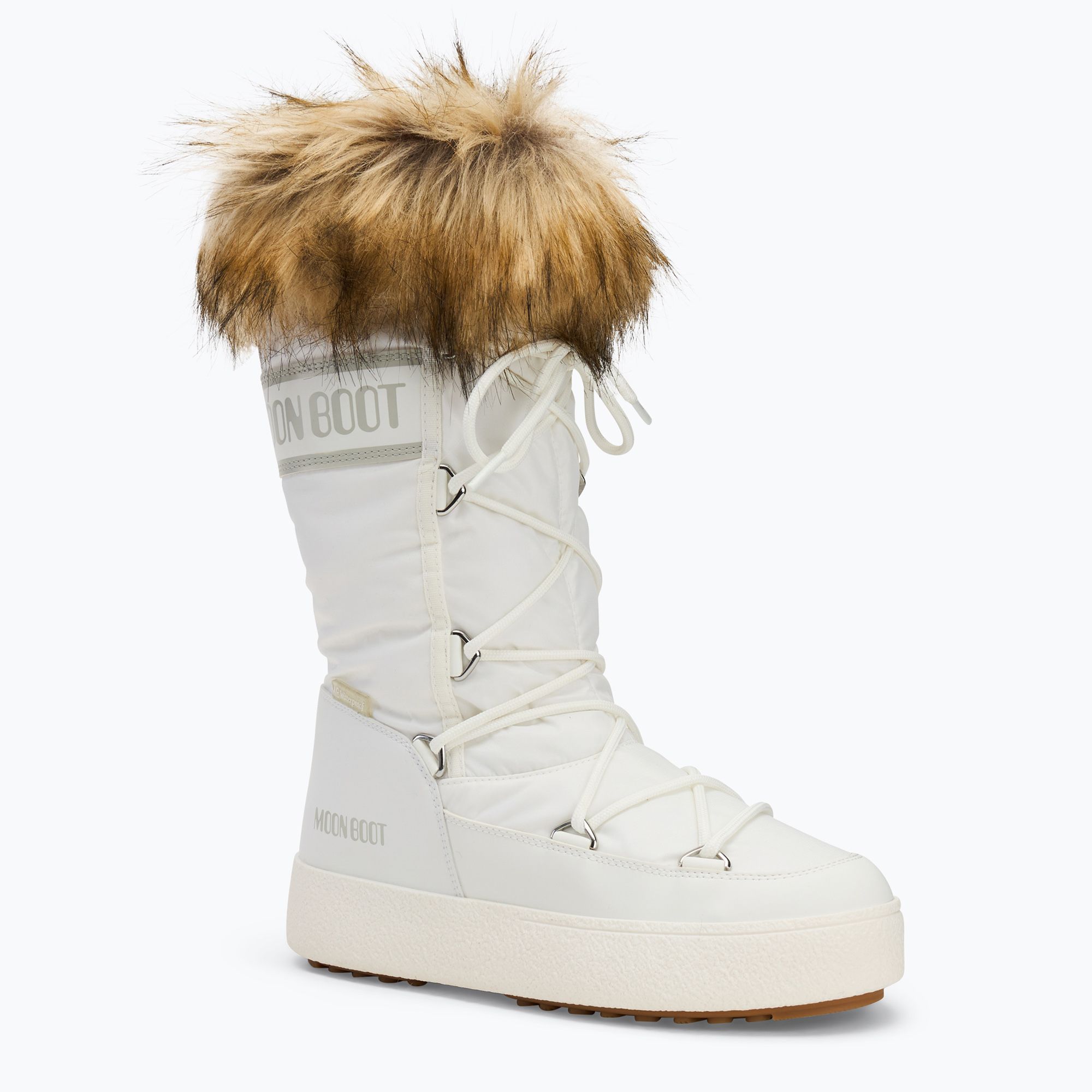 Śniegowce damskie Moon Boot Ltrack Monaco Wp white 