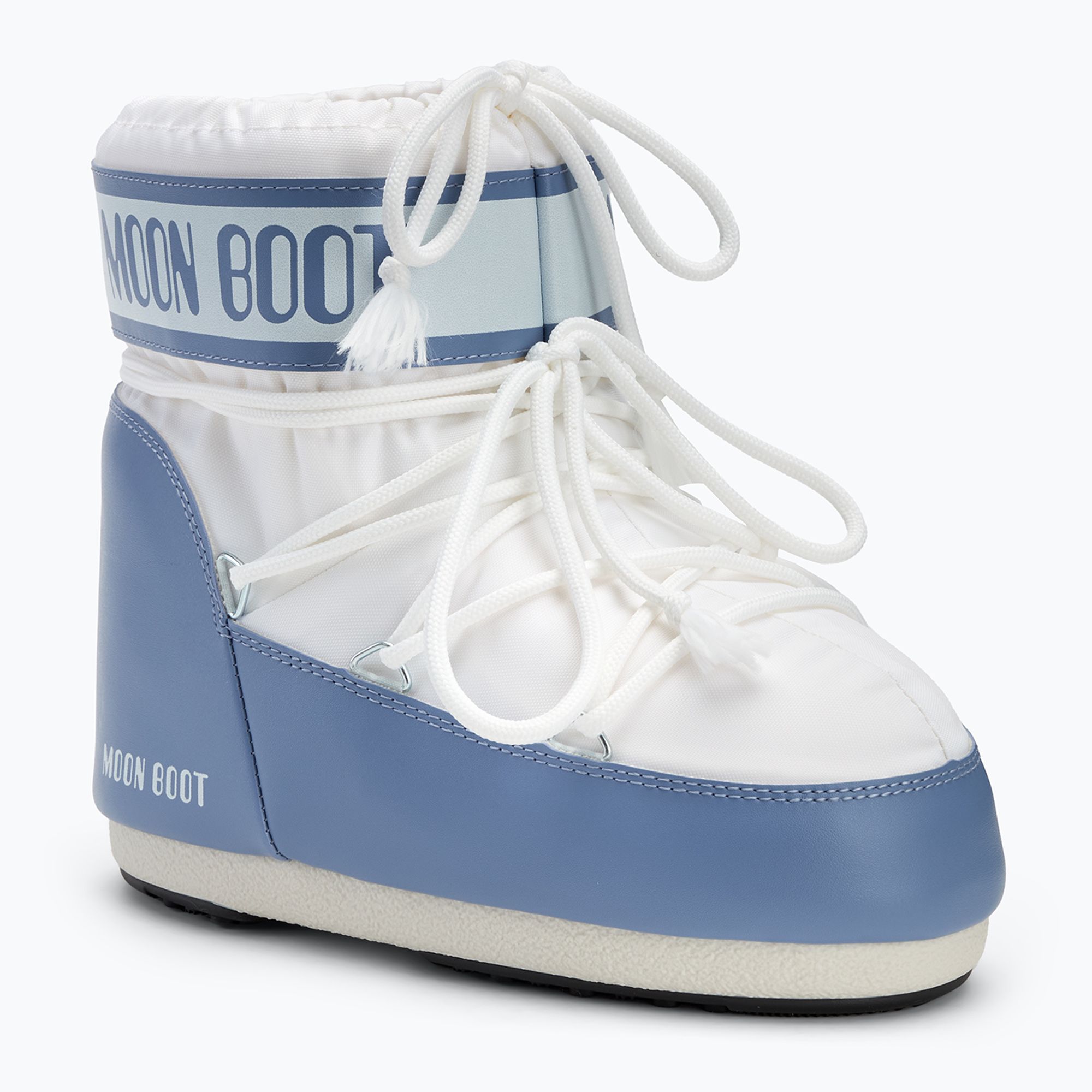 Moon Boot Stivali Da Neve Donna ICONIC LOW NYLON 80D1409340 - Colore Grigio HA06, Taglie 39 E 41 - Fatti In Albania
