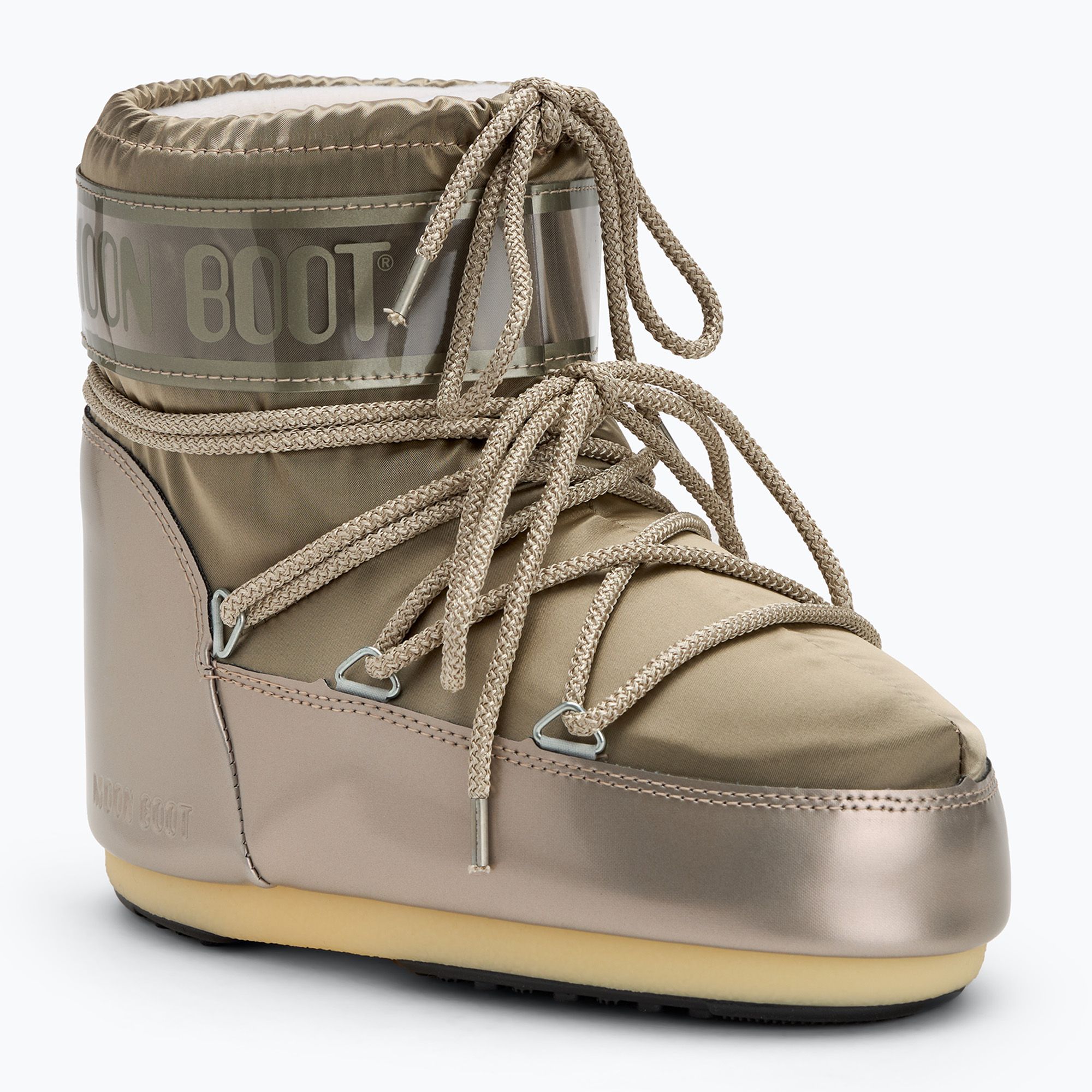 Śniegowce damskie Moon Boot Icon Low Glance platinum 