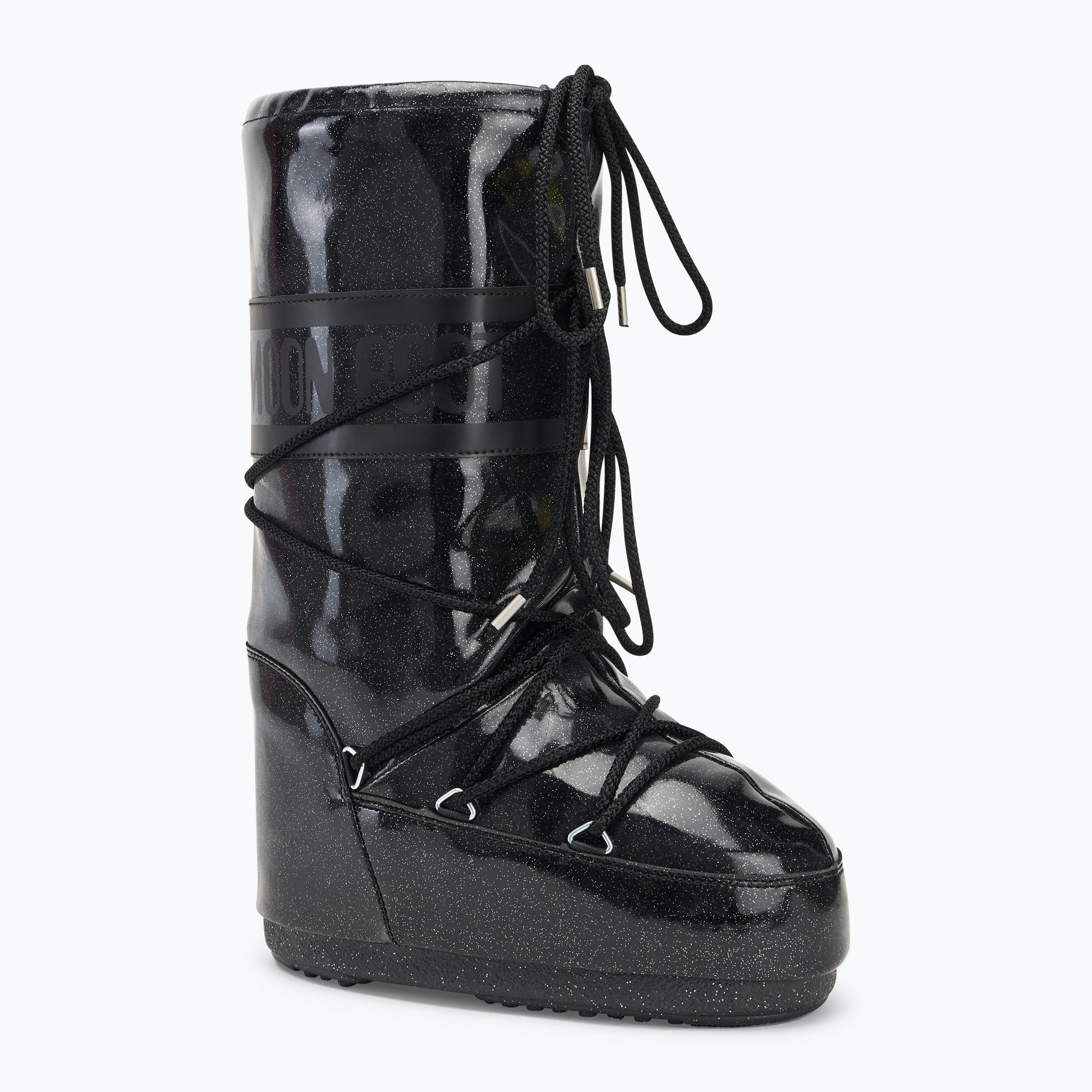 Śniegowce Moon Boot Icon Glitter black 