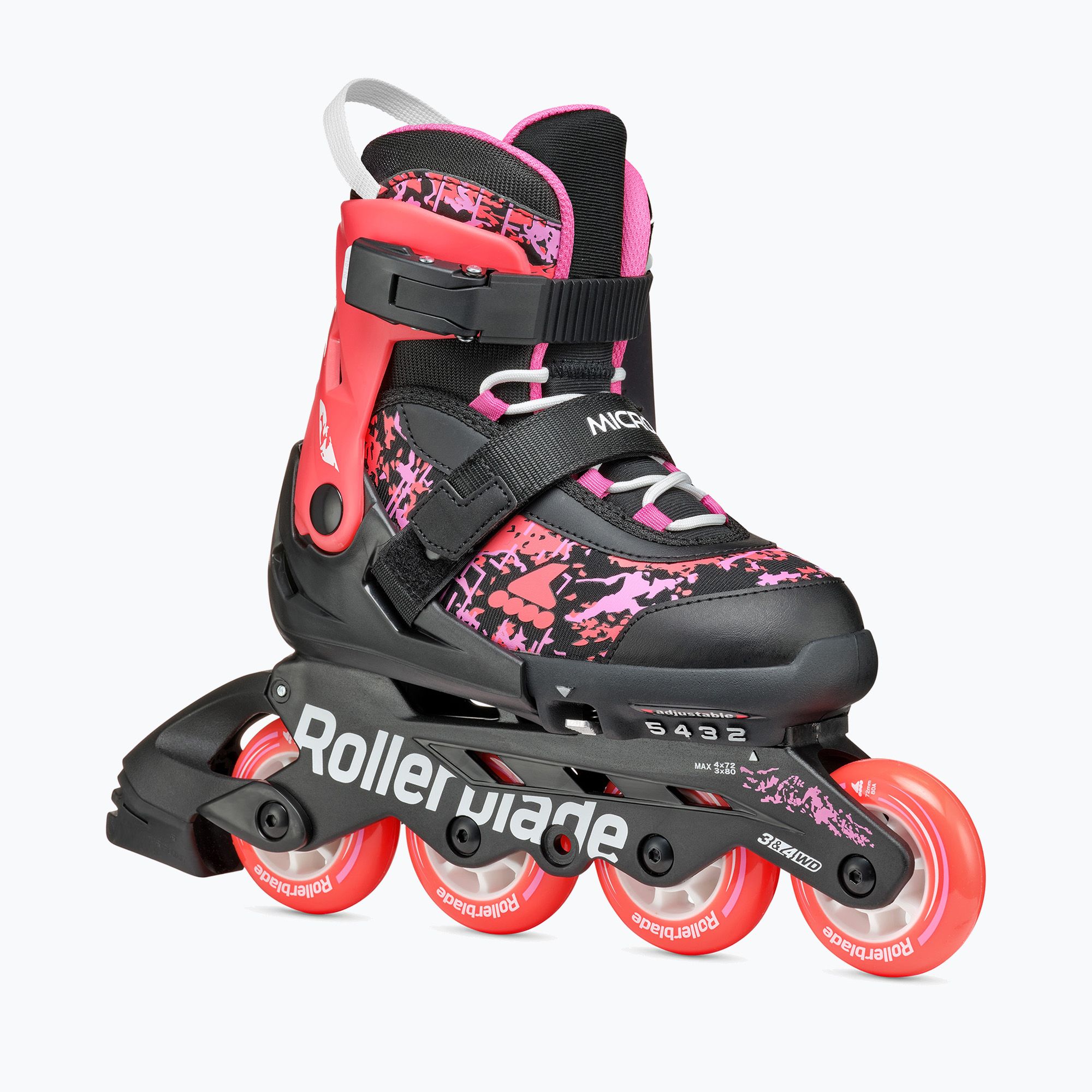 Rolki dziecięce Rollerblade Microblade SL Jr black/coral 