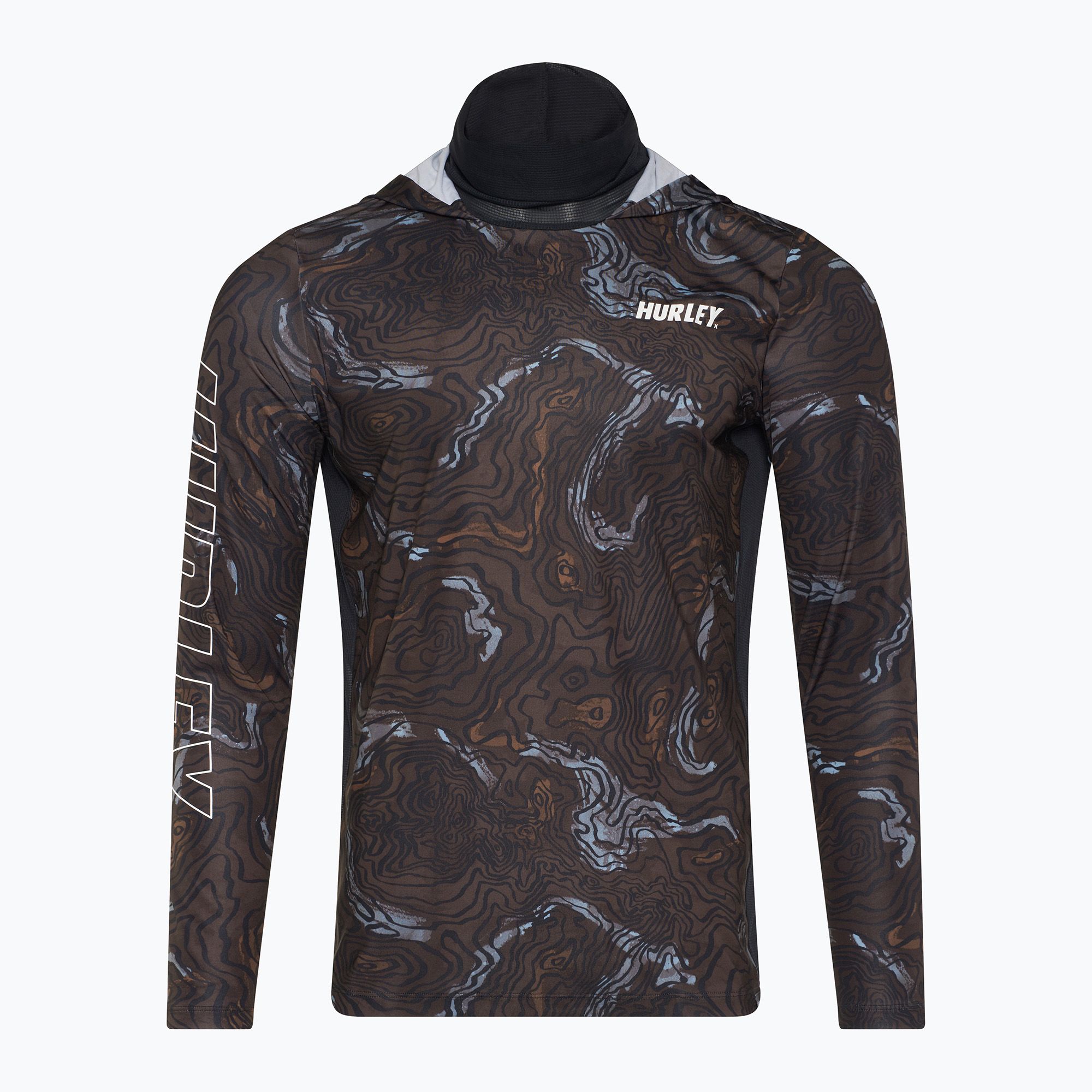 Longsleeve męski Hurley H2O-Dri Atticus Moab UPF Hood black 