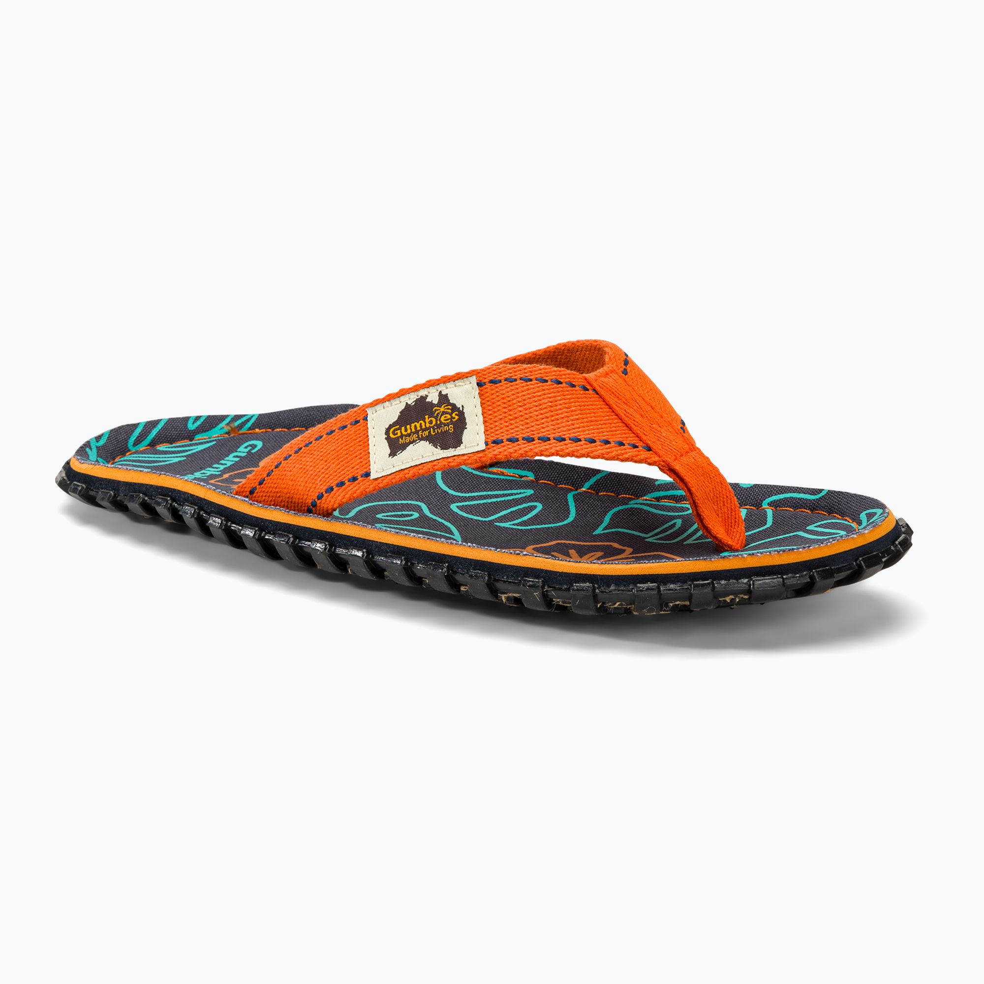 Japonki Gumbies Islander orange hibiscus (GU-FFISL106) - Sportano.pl
