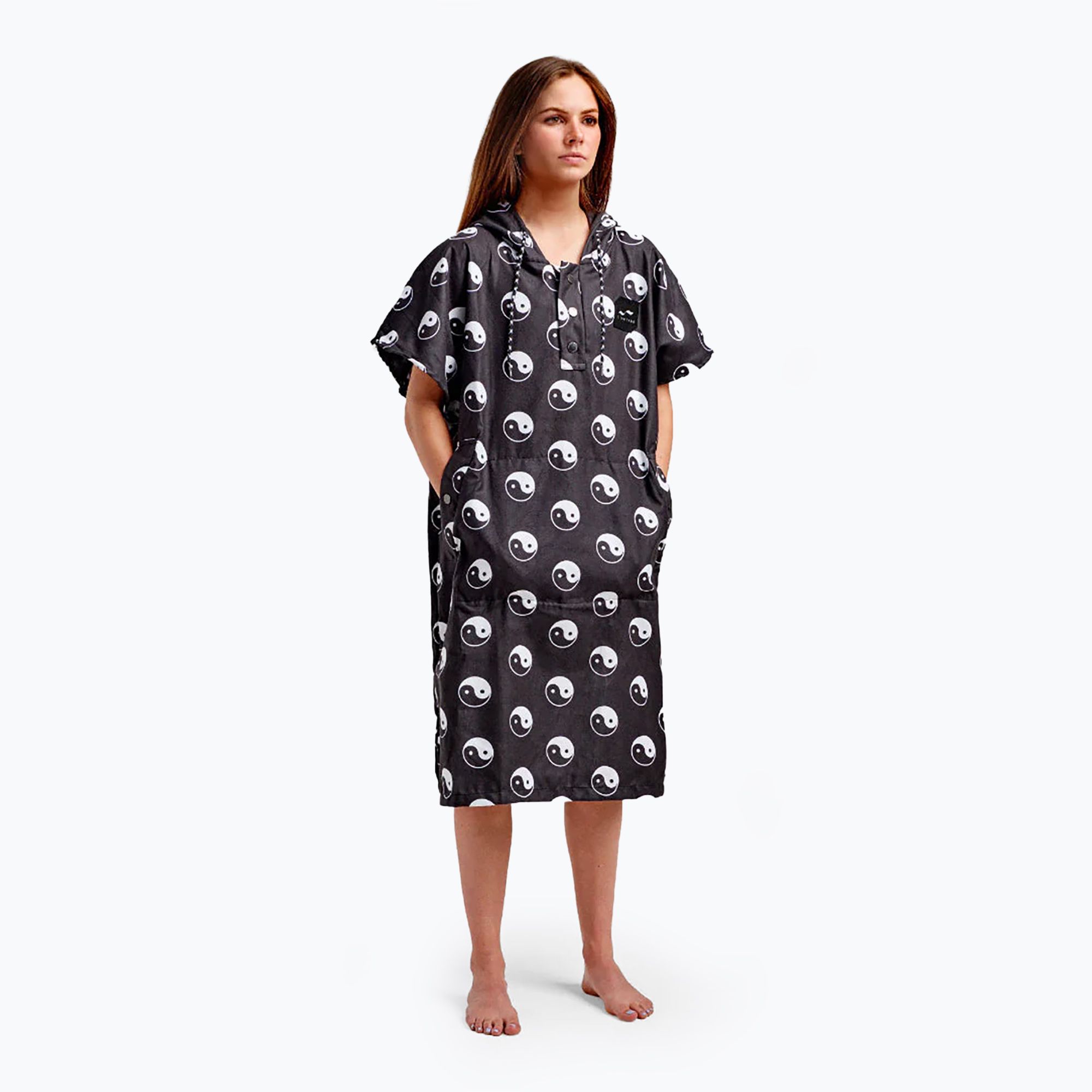 Ponczo Slowtide Sun Moon Quick-Dry black 