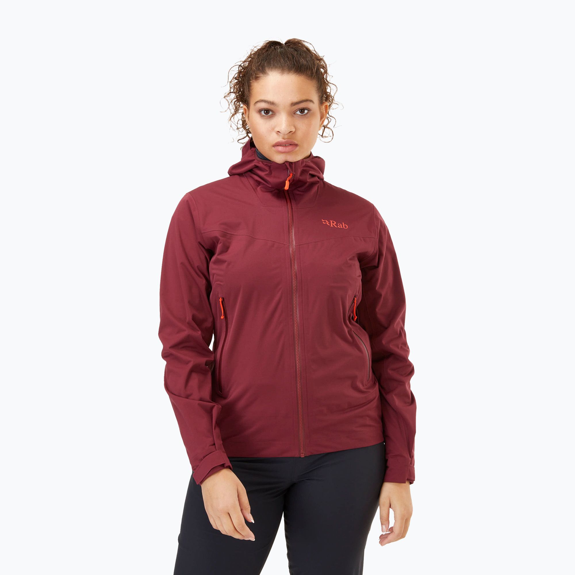 Kurtka przeciwdeszczowa damska Rab Kinetic 2.0 deep heather 