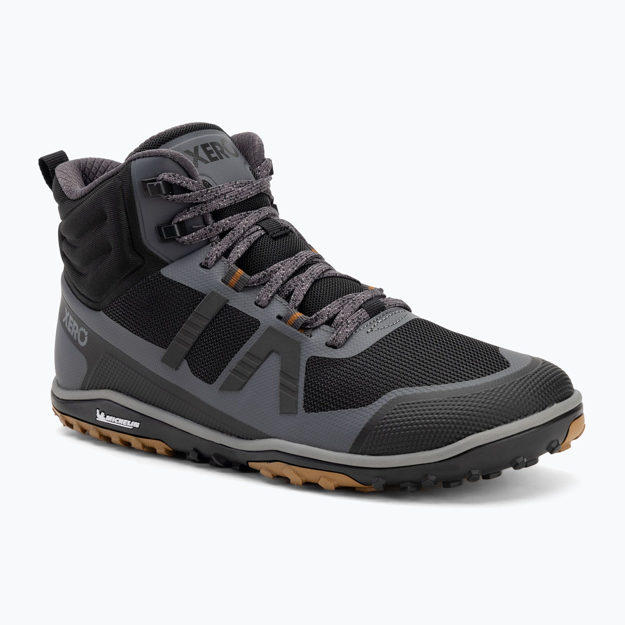 Buty barefoot męskie Xero Shoes Scrambler Mid II asphalt/ black 