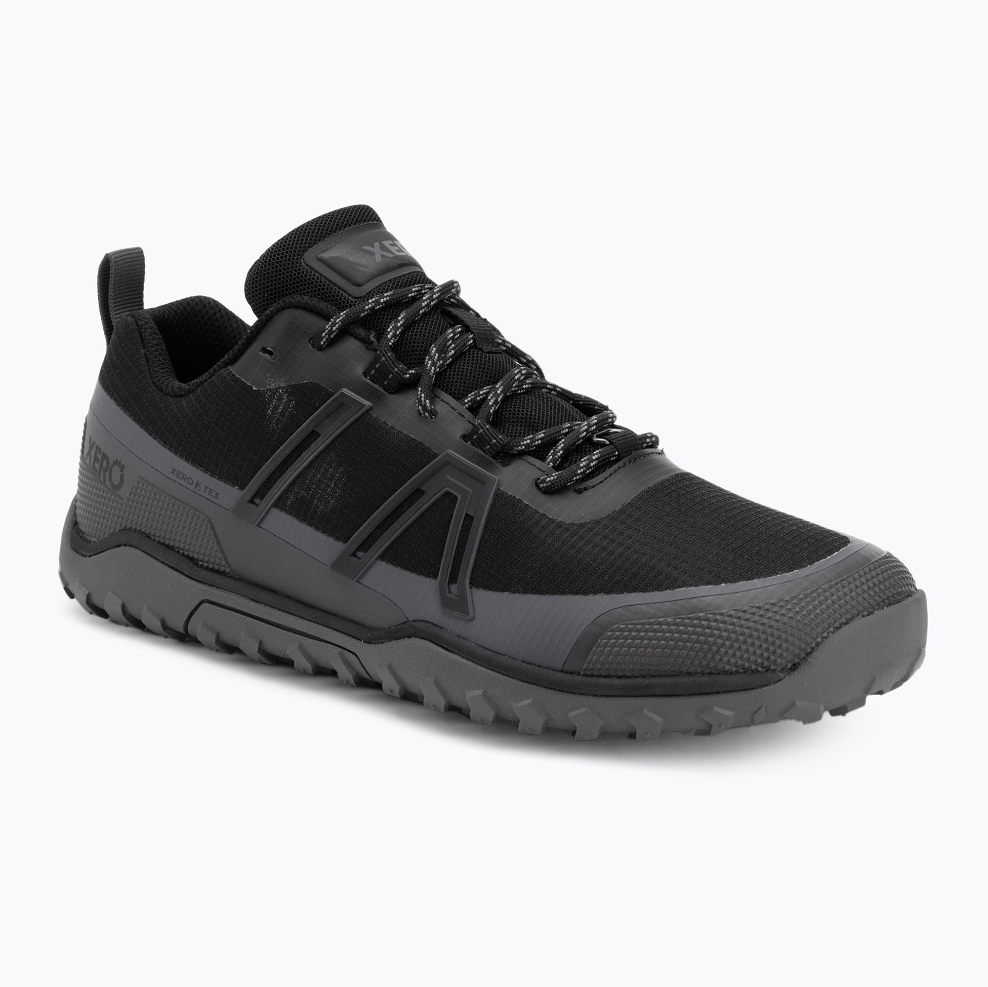 Buty barefoot męskie Xero Shoes Scrambler Trail Low WP black/asphalt 