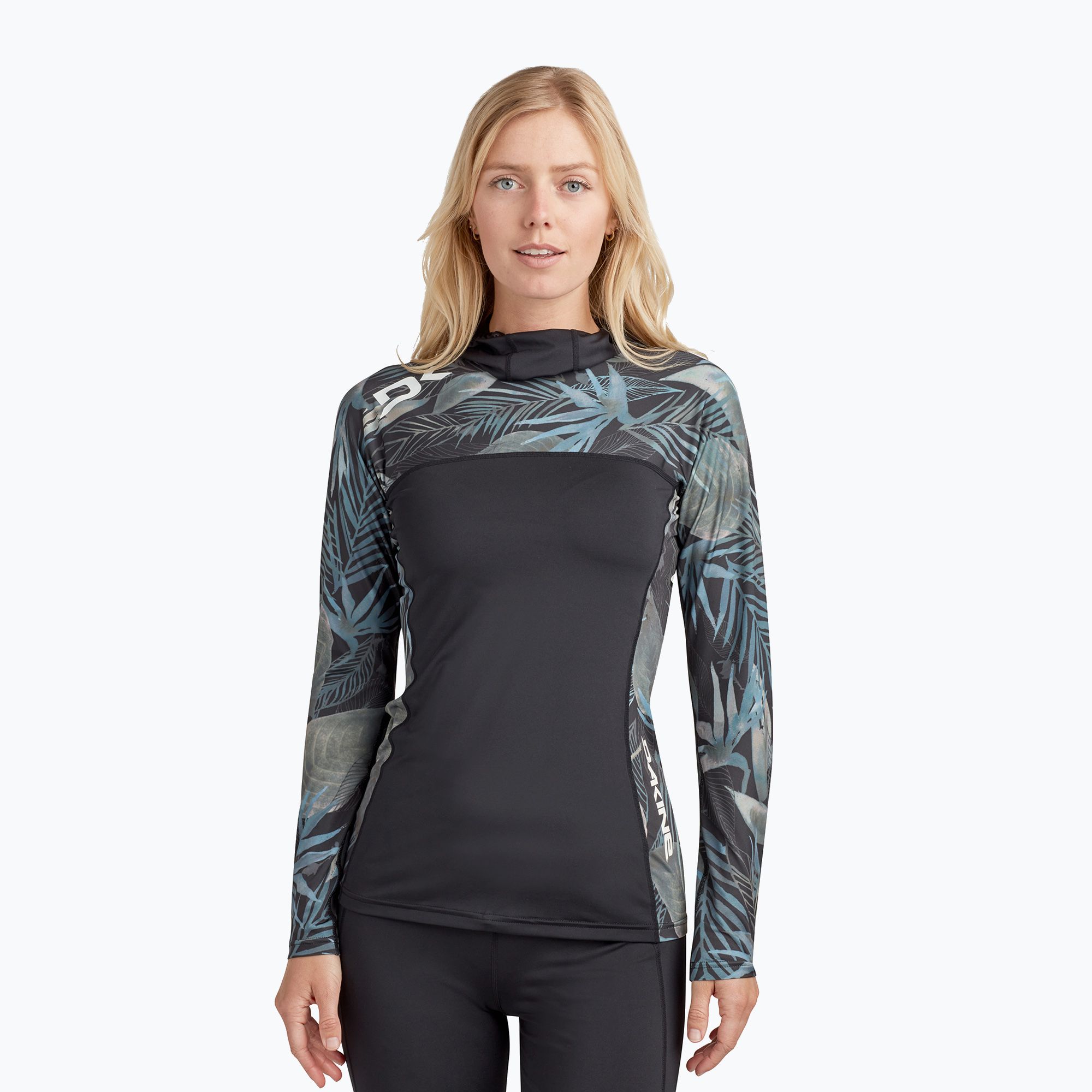Longsleeve do pływania damski Dakine Hd Snug Fit Rashguard Hoodie nahele print 