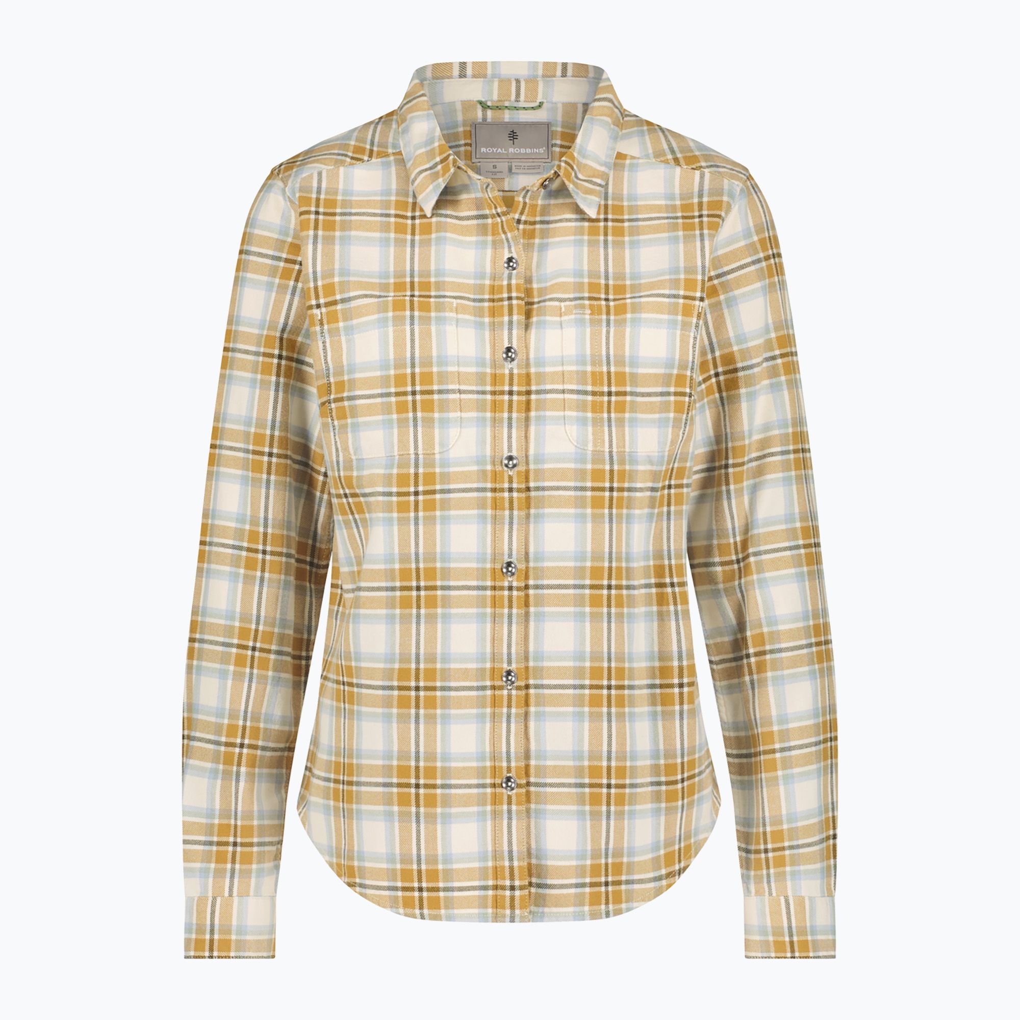 Koszula damska Royal Robbins Lieback Organic Cotton Flannel chalk tomales pld 