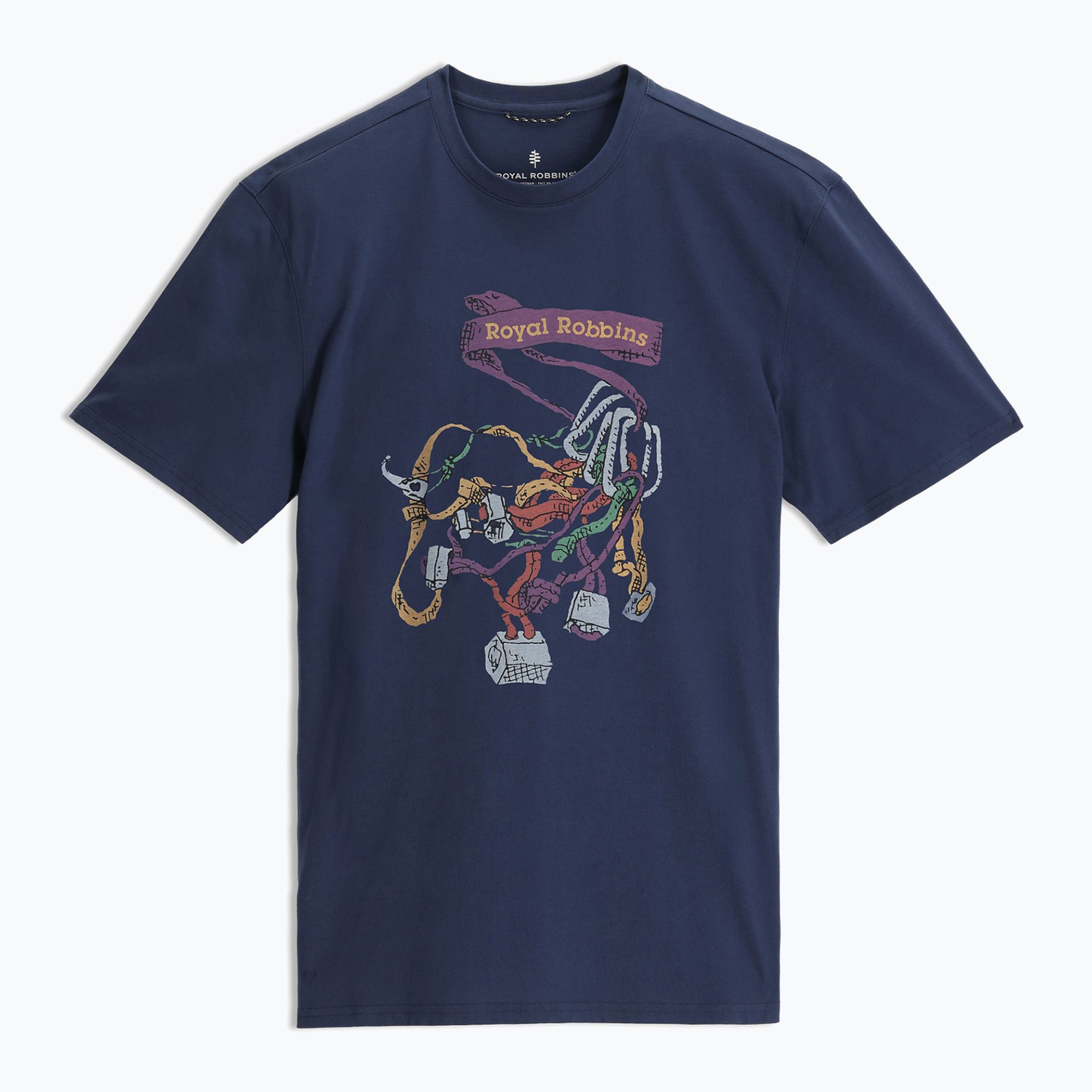 Koszulka męska Royal Robbins RR Graphic navy chock pt 