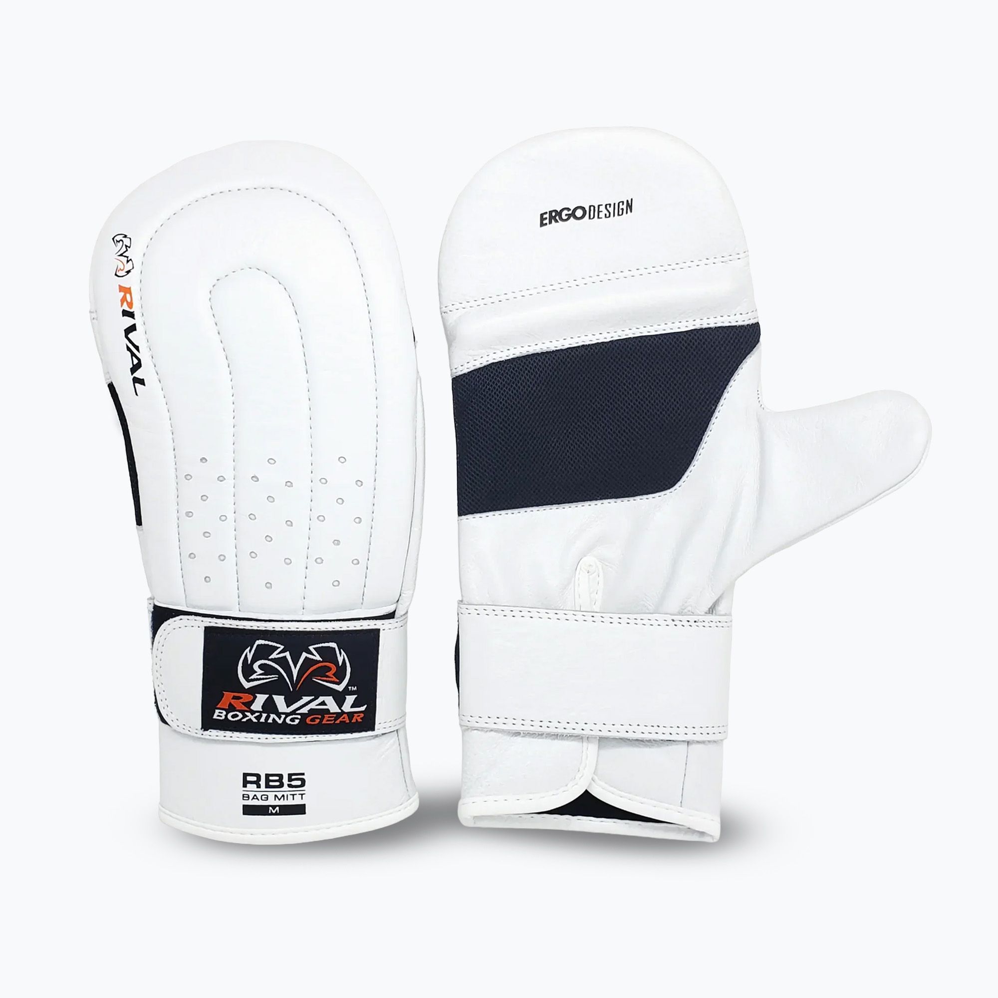 Rękawice bokserskie Rival RB5 Bag Mitts white 