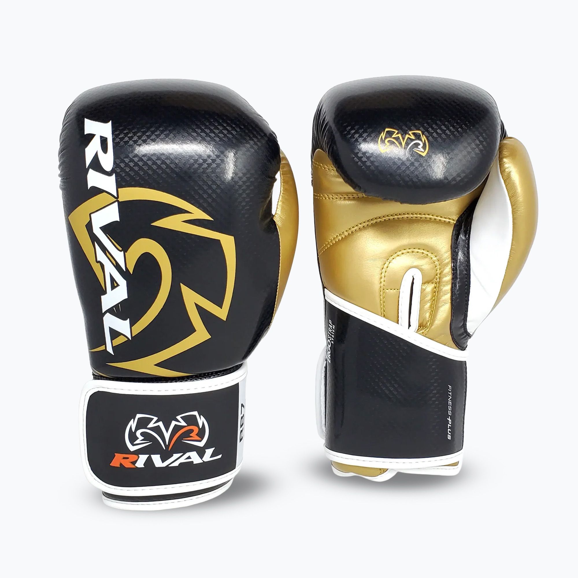 Rękawice bokserskie Rival RB7 Fitness Plus Bag black/gold 