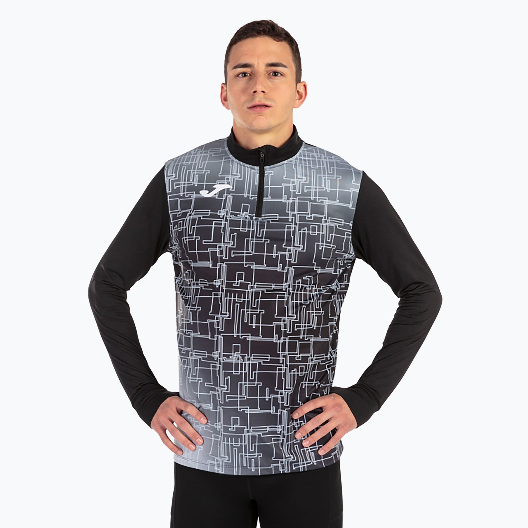 Bluza do biegania męska Joma Elite VIII black 101930 