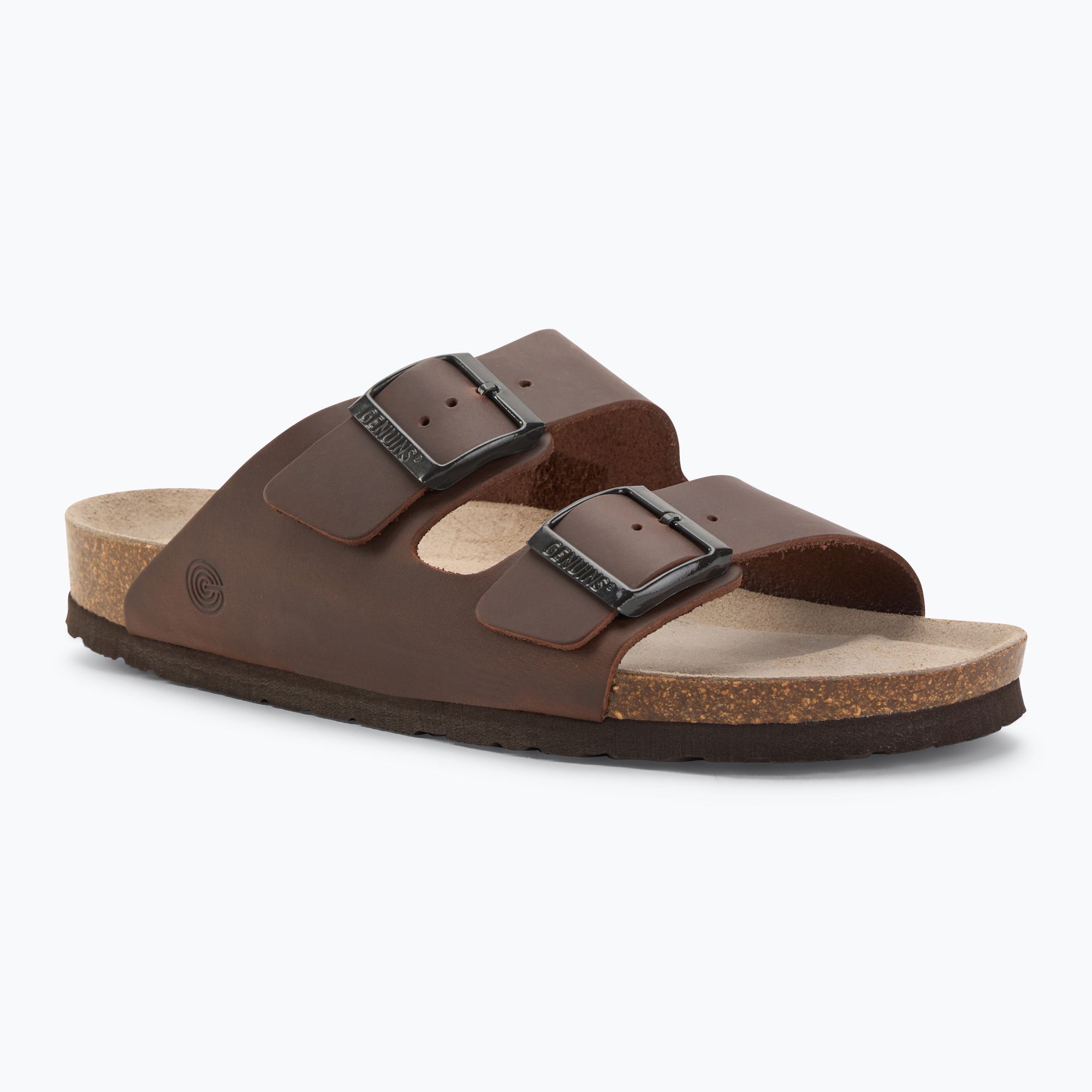 Klapki damskie Genuins Hawaii Oiled Leather habana 