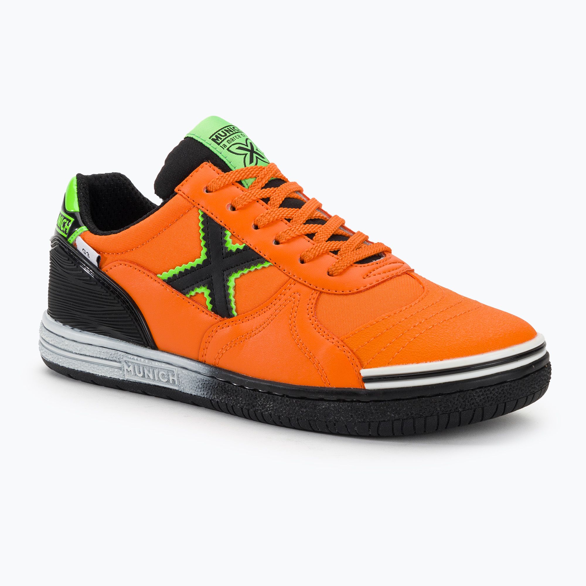 Buty piłkarskie dziecięce MUNICH G-3 Indoor naranja 