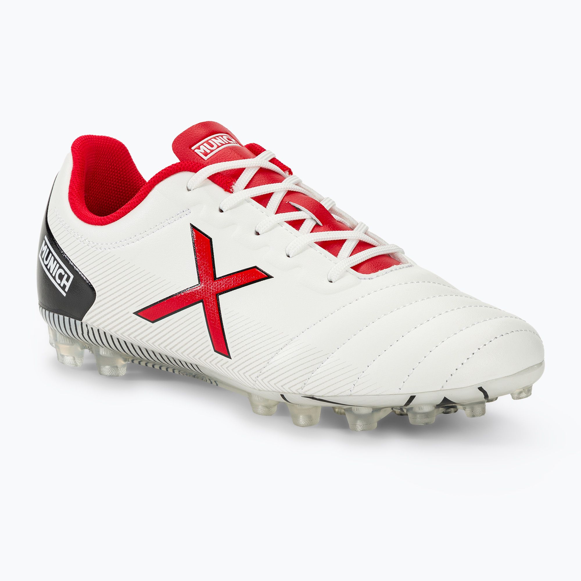 Buty piłkarskie dziecięce MUNICH Arenga Kid FG blanco/rojo 