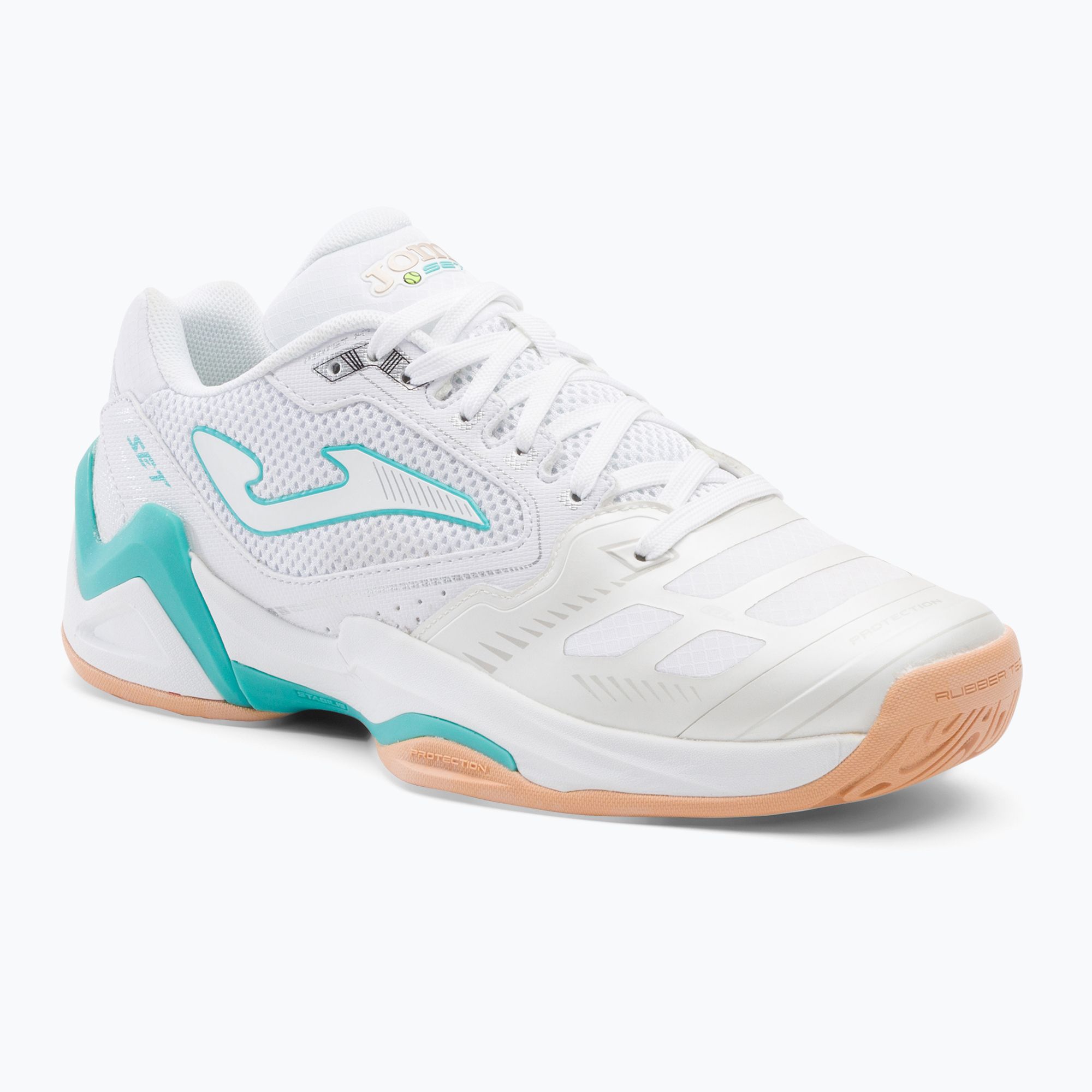 Buty do tenisa damskie Joma Set Lady T white/sky blue 
