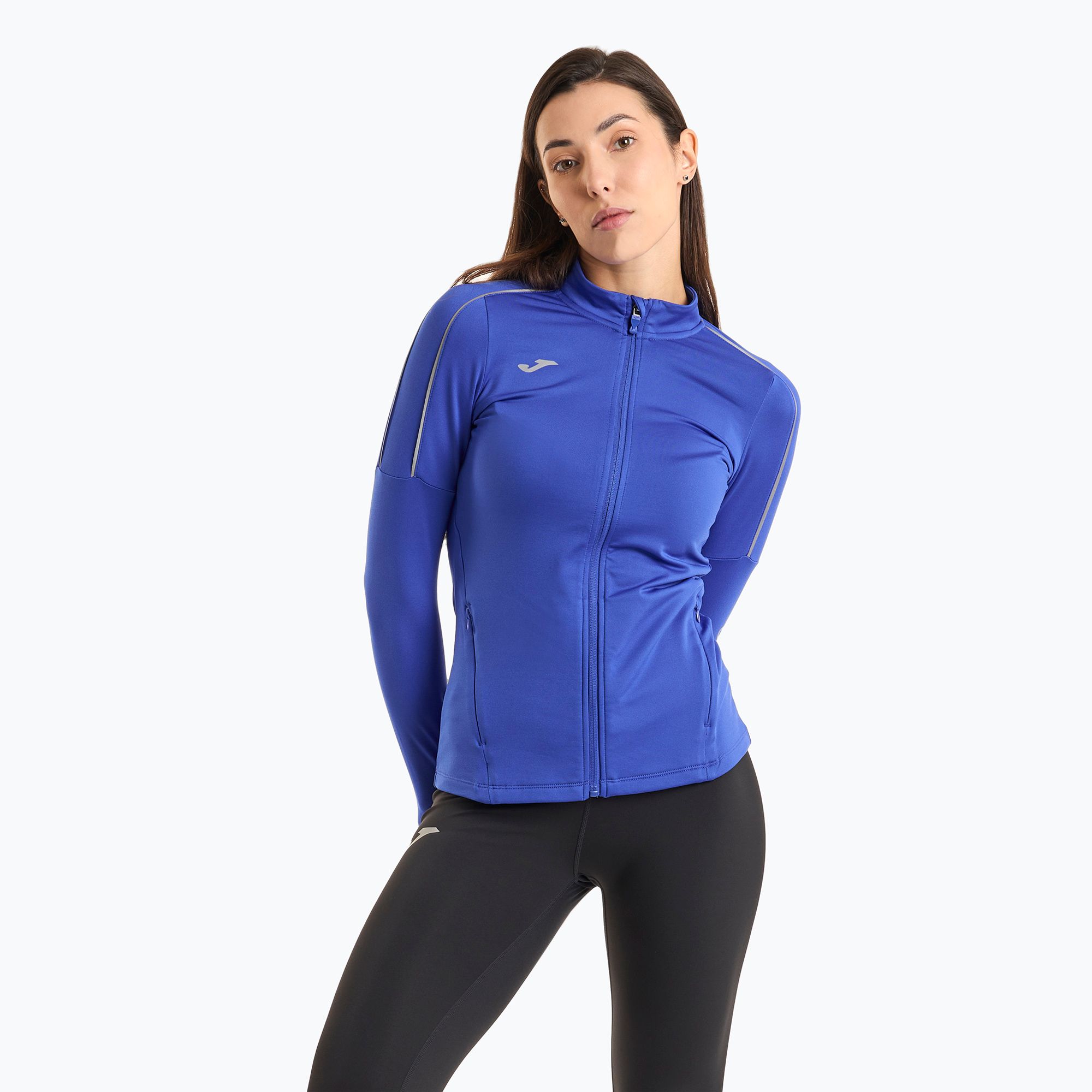 Bluza do biegania damska Joma R-City Full Zip royal 