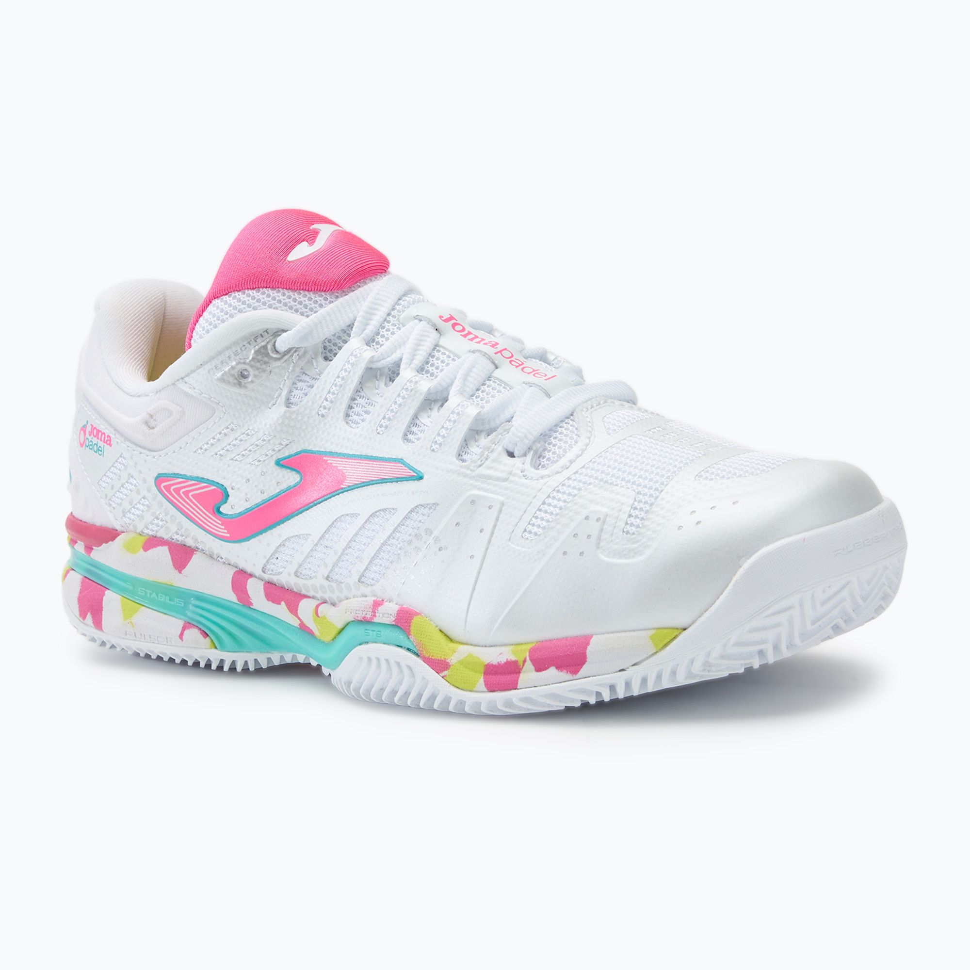 Buty do padla dziecięce Joma Slam JR C white/pink 