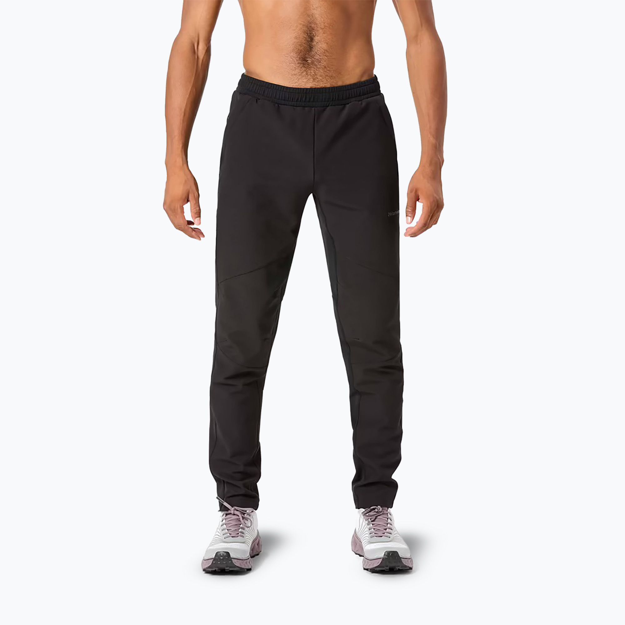 Spodnie do biegania męskie NNormal Active Warm svart/black 