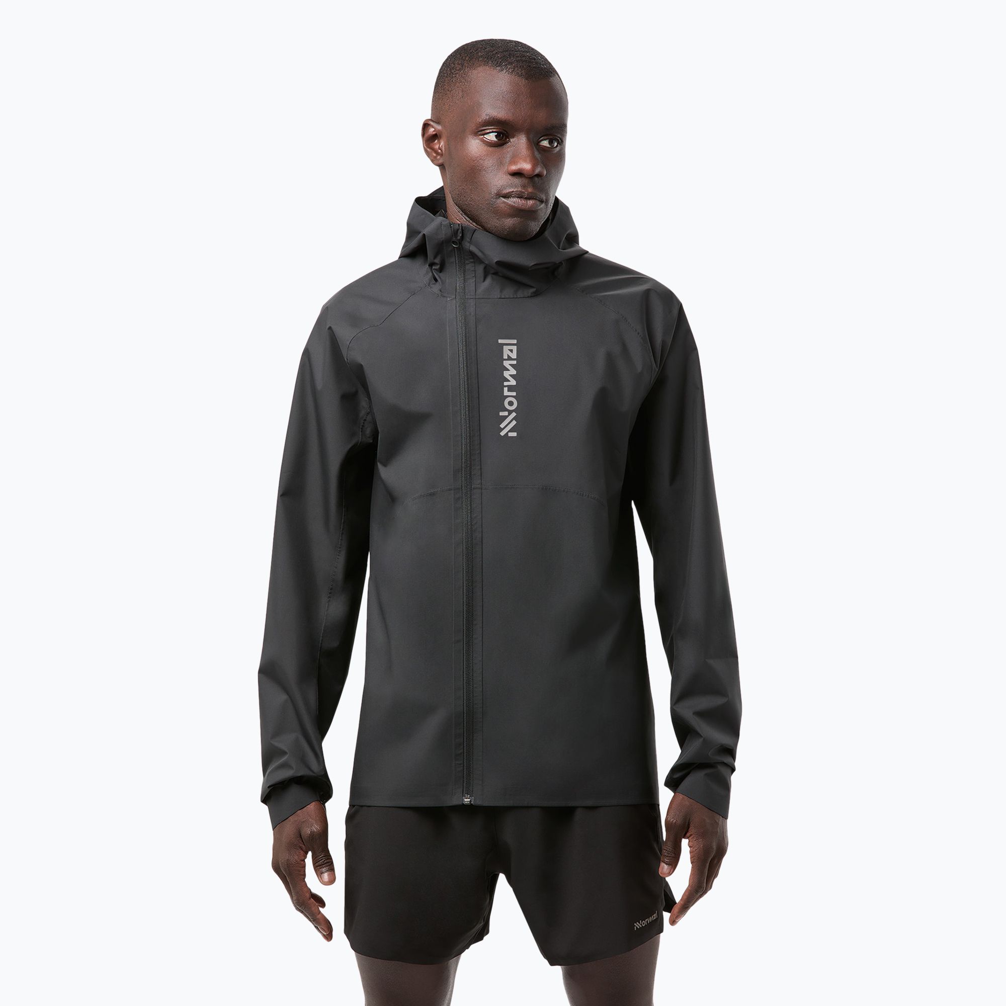 Kurtka do biegania męska NNormal Trail Rain black 