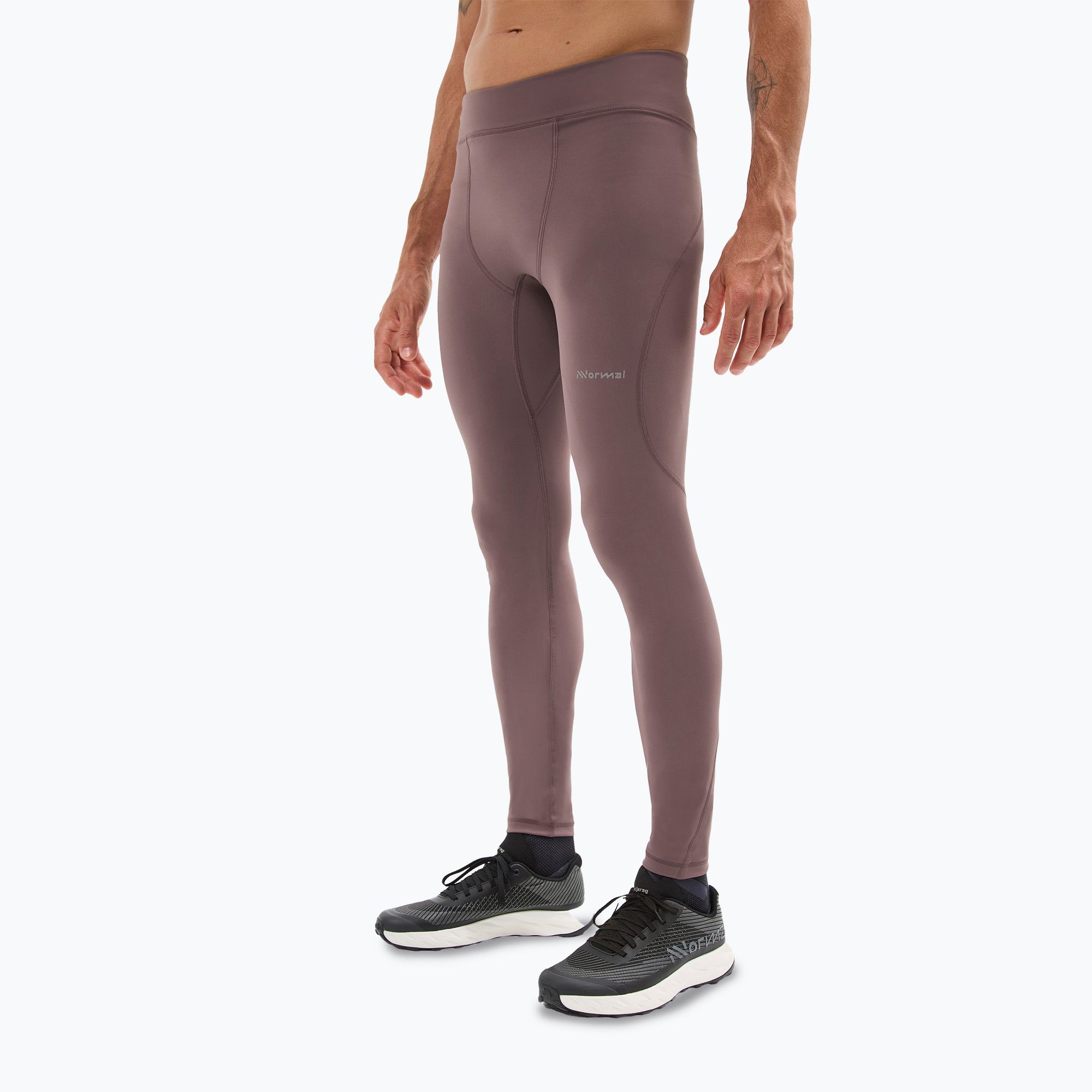 Legginsy do biegania męskie NNormal Active purple 