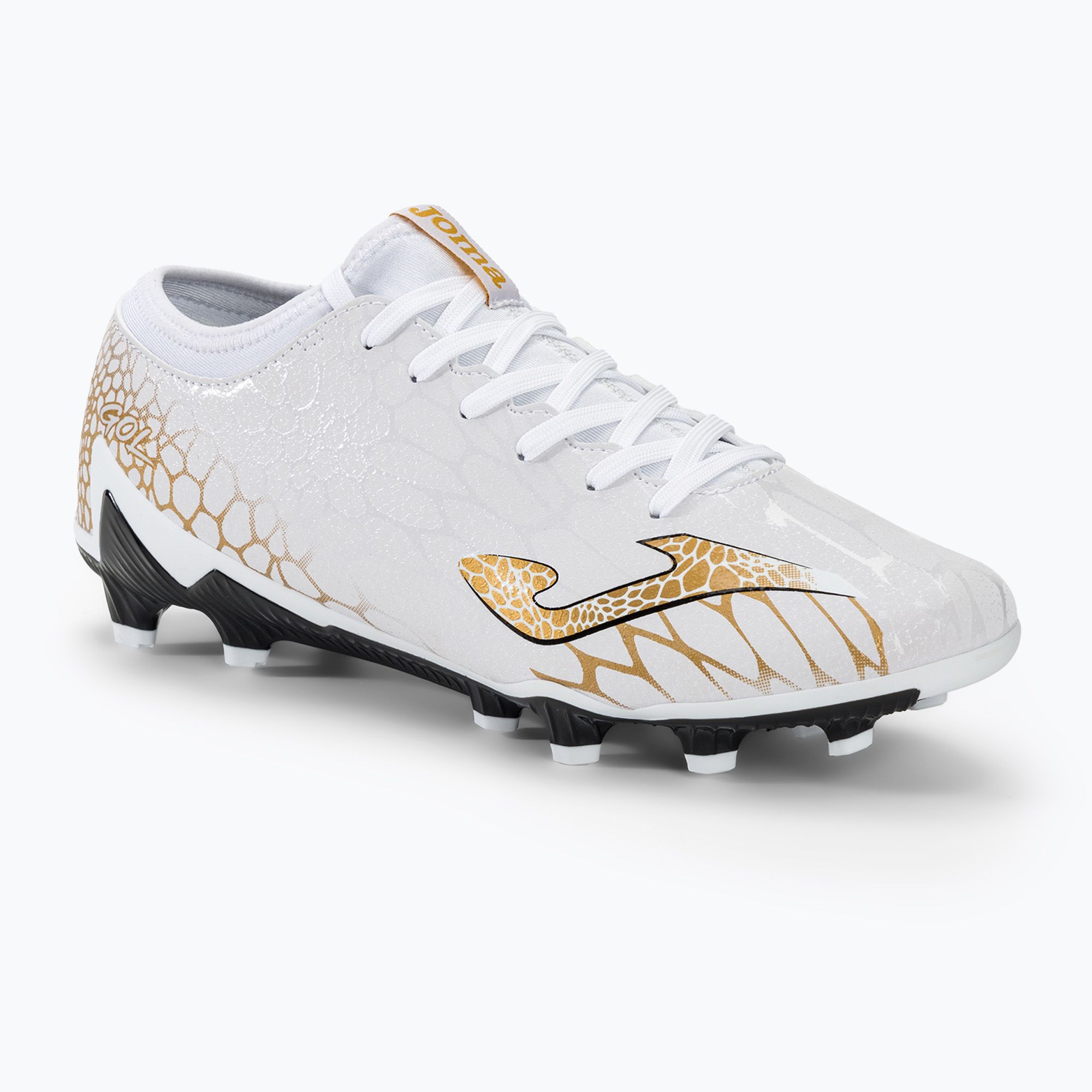 Buty piłkarskie męskie Joma Gol FG white/gold 