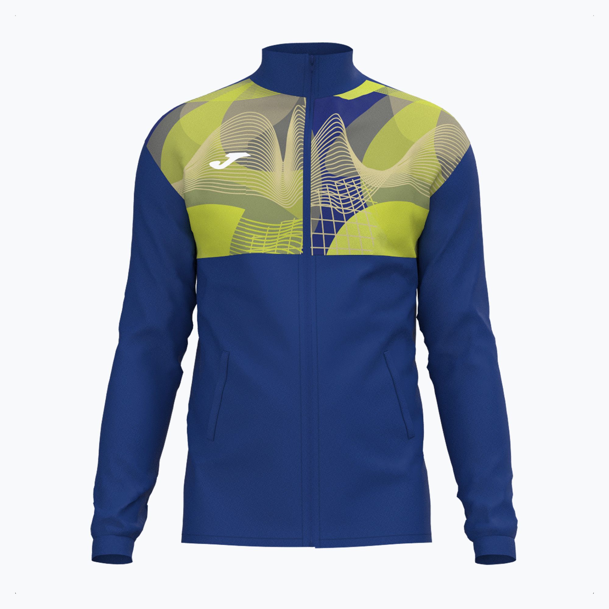 Bluza tenisowa męska Joma Court Full Zip blue 