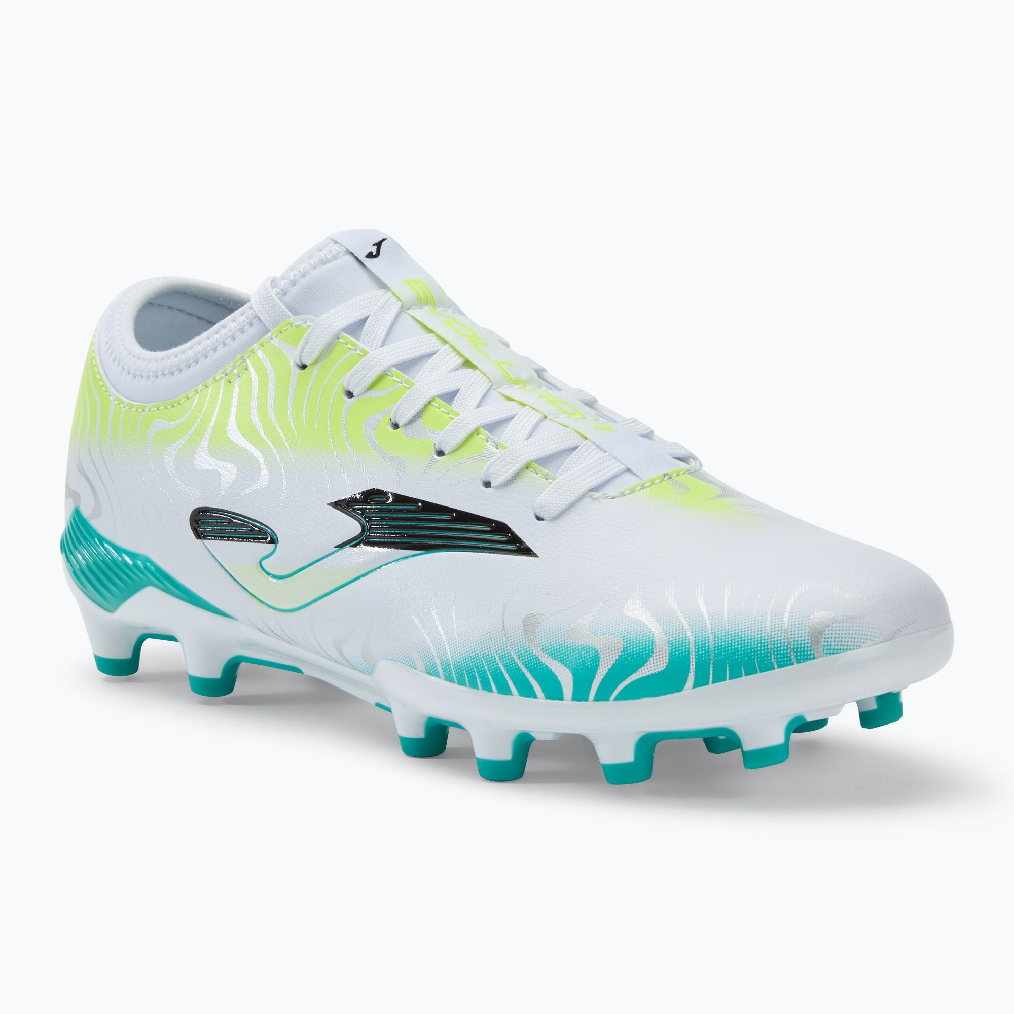 Buty piłkarskie męskie Joma Evolution FG white/turquoise 