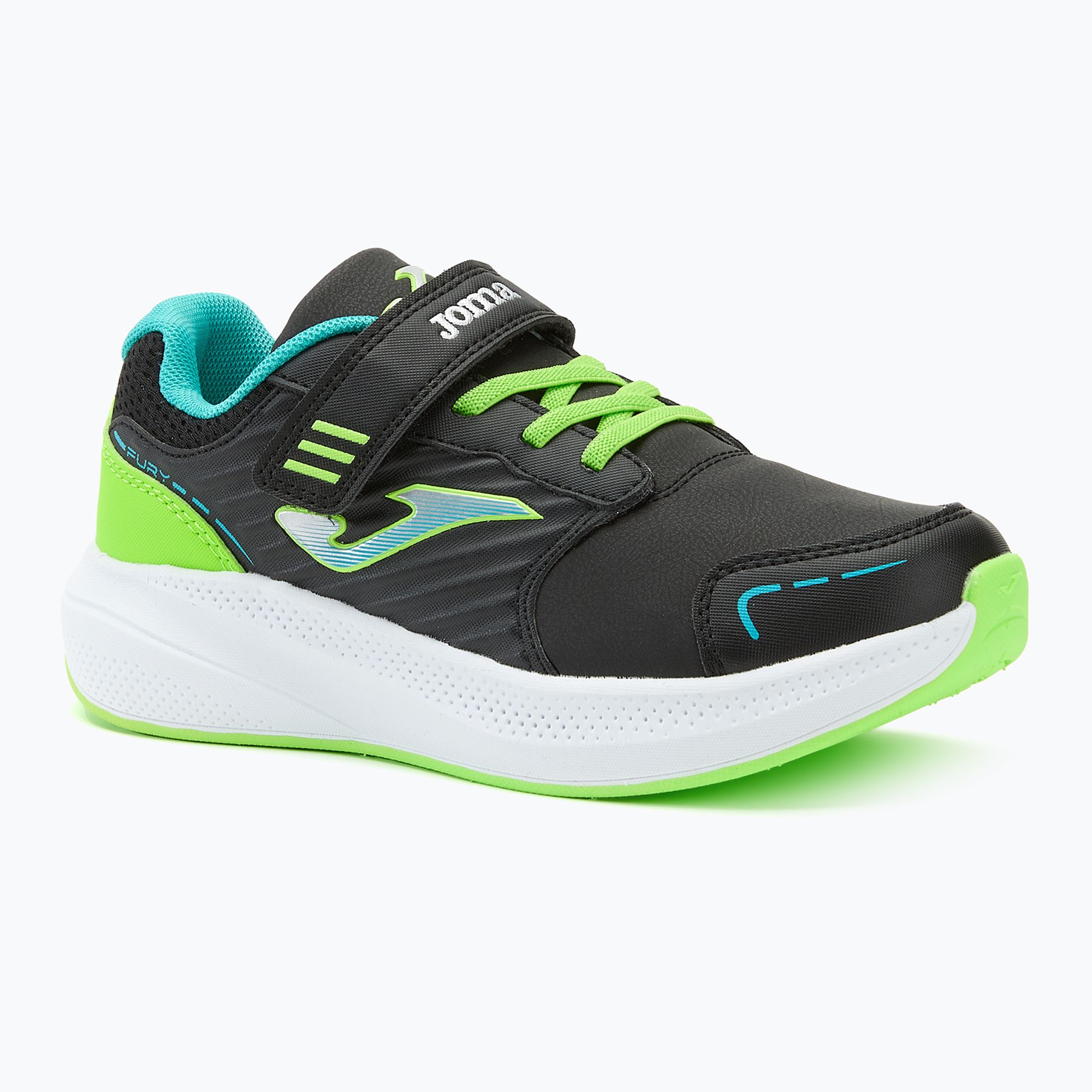 Buty dziecięce do biegania Joma Fury black/turquoise 