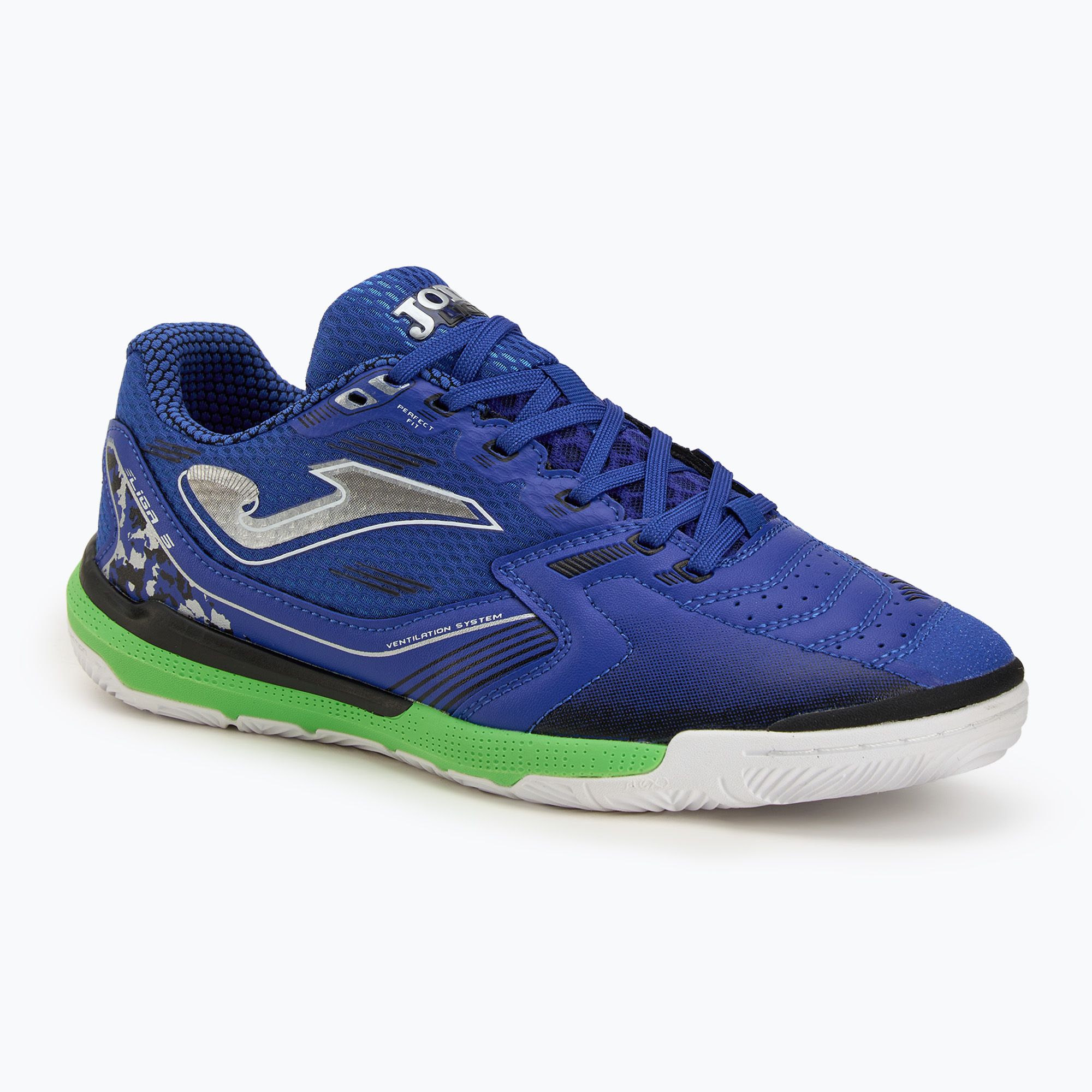 Joma Liga 5 2505 – Scarpe Da Ginnastica Uomo Blu E Argento, Tomaia In Pelle Sintetica
