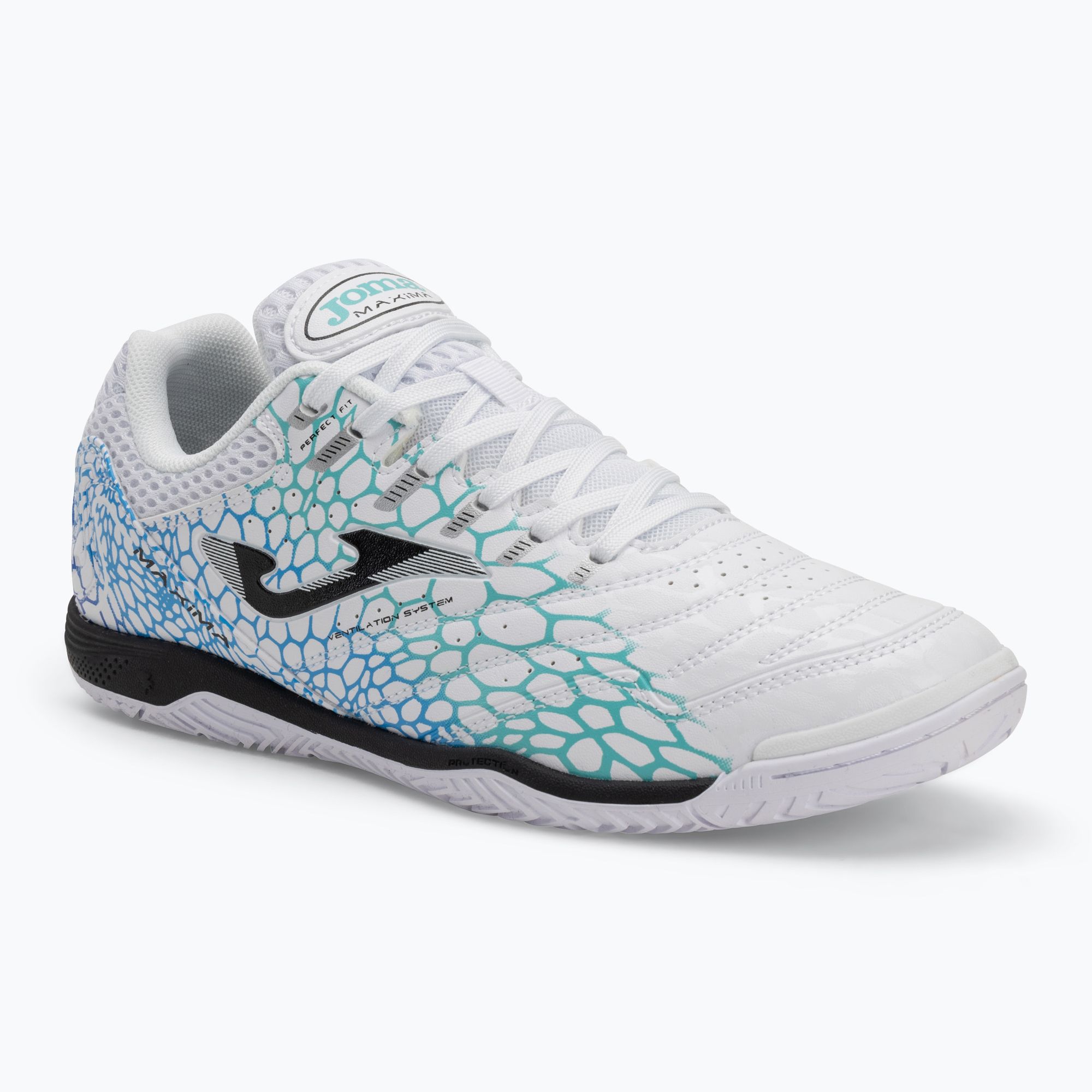 Buty piłkarskie męskie Joma Maxima IN white/turquoise 