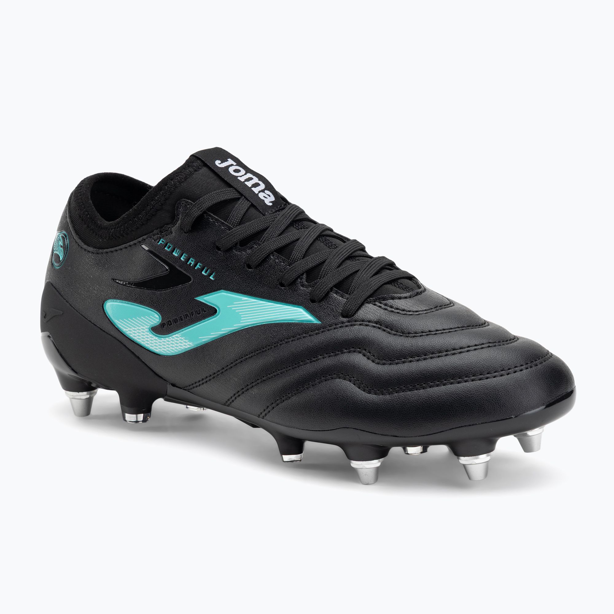 Buty piłkarskie męskie Joma Powerful SG black turquoise 