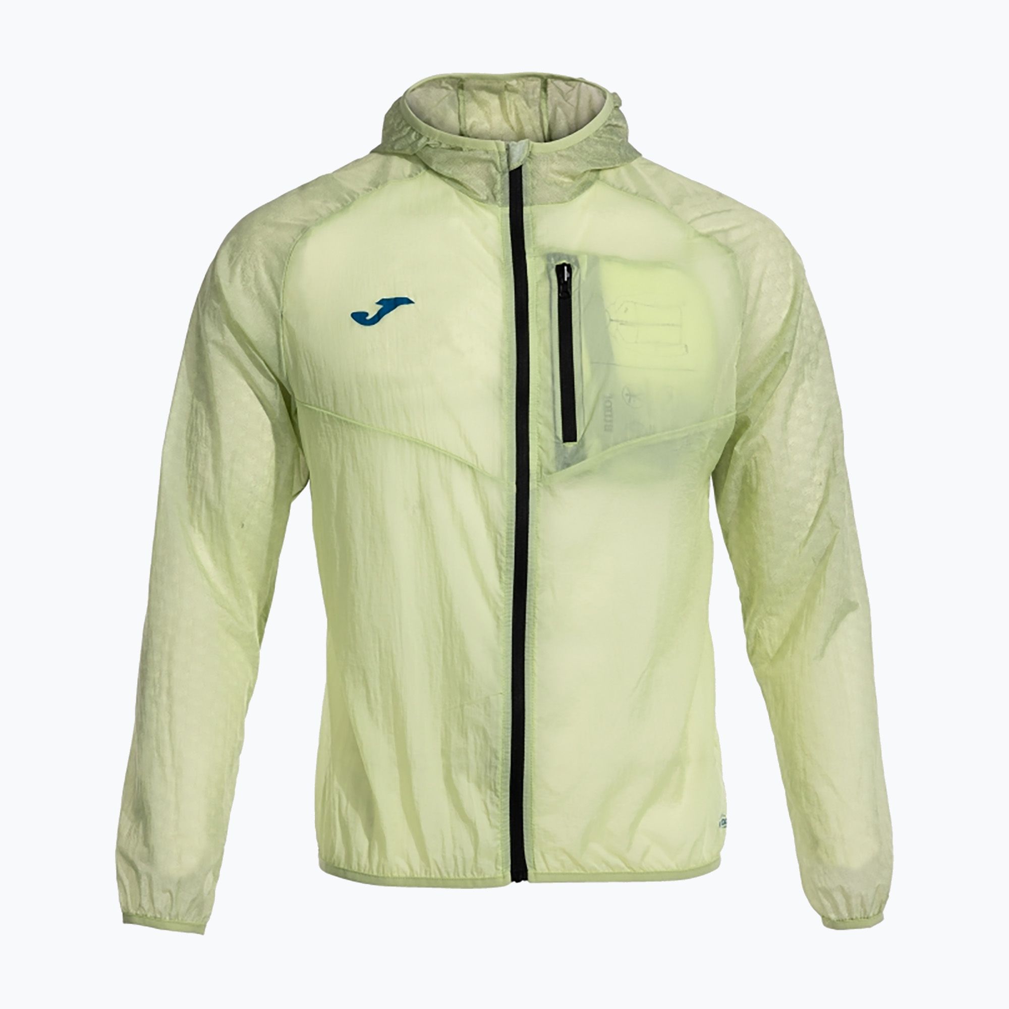 Kurtka do biegania męska Joma R-Trail Nature Raincoat lime 