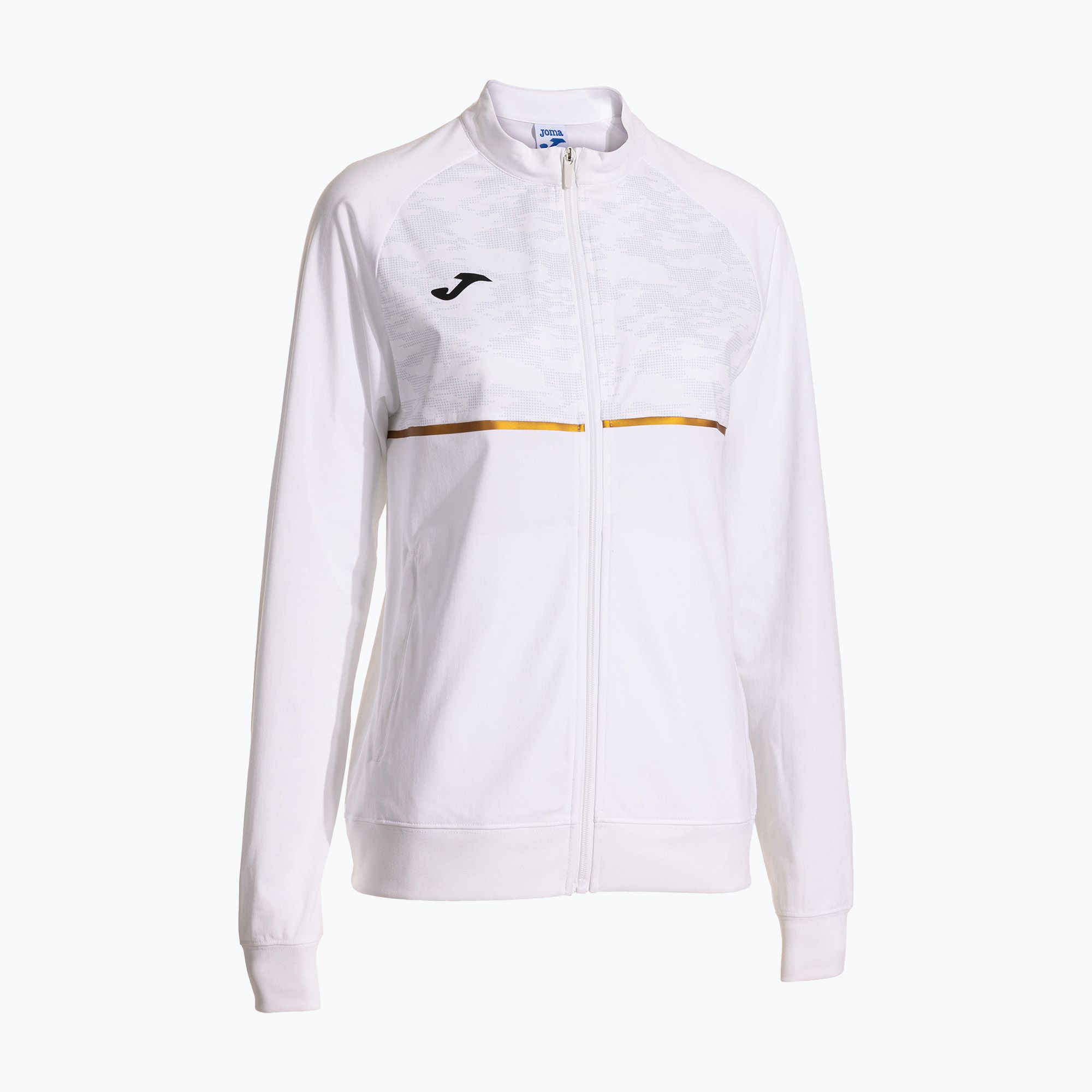 Bluza do biegania damska Joma Record III Full Zip white 