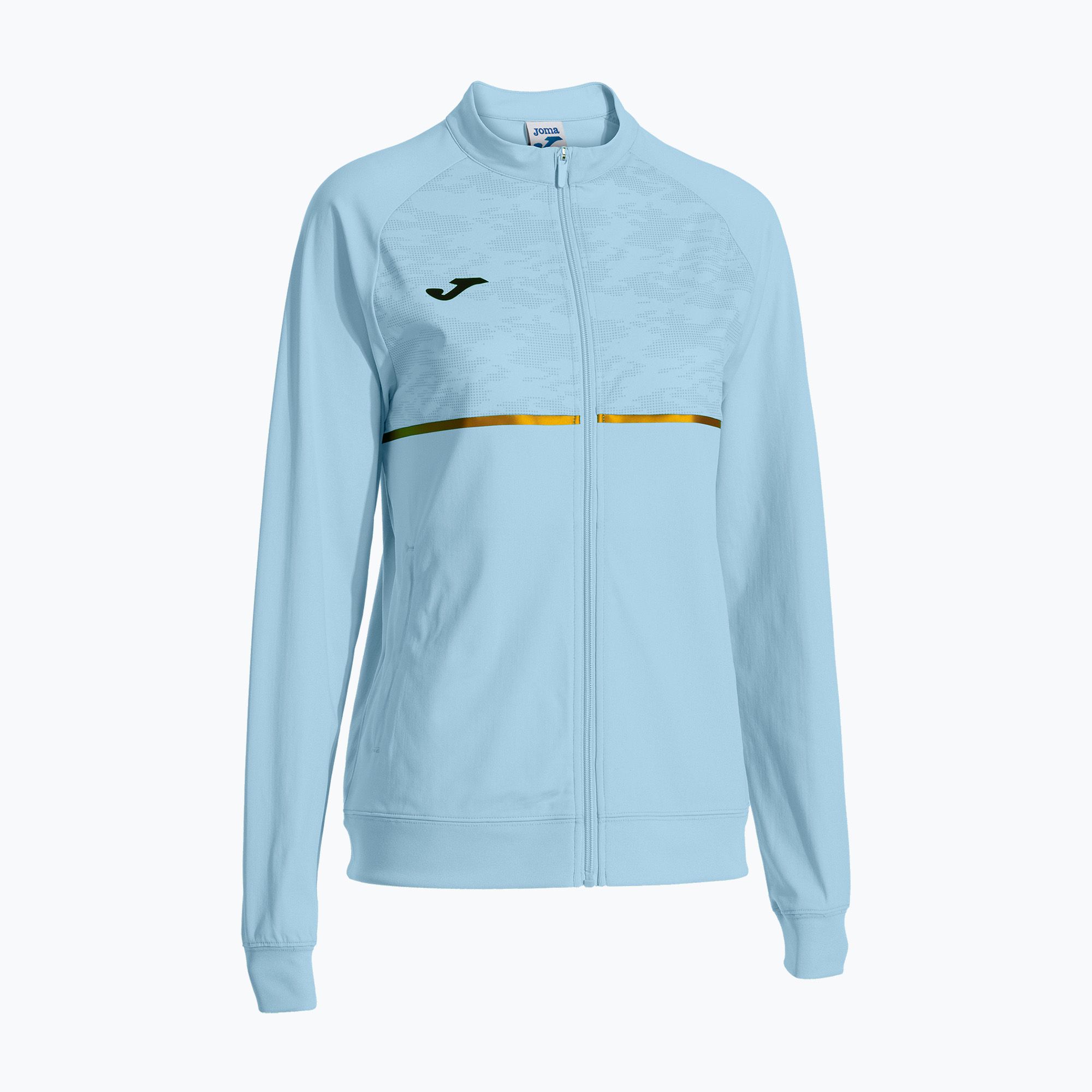 Bluza do biegania damska Joma Record III Full Zip light blue 