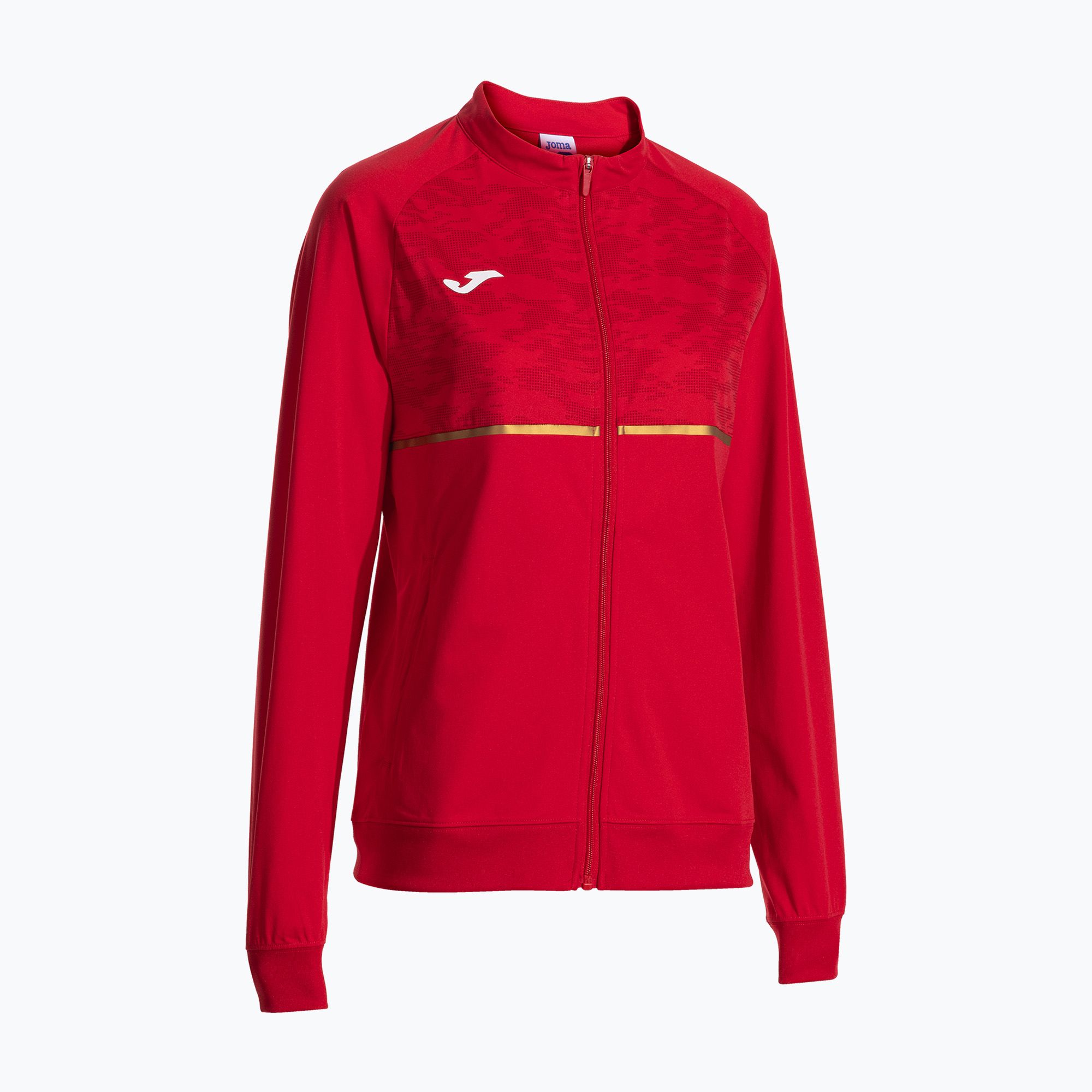 Bluza do biegania damska Joma Record III Full Zip red 
