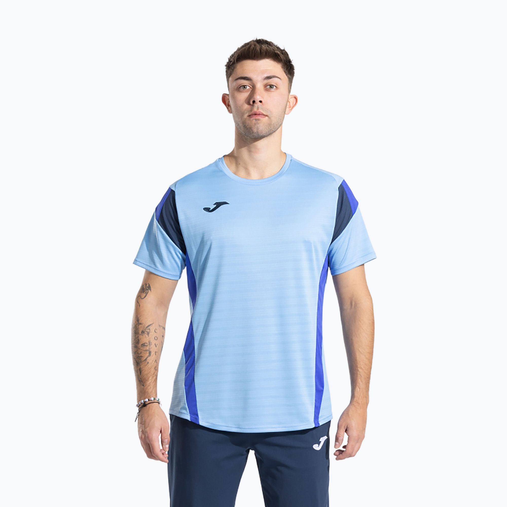 Koszulka męska Joma Montreal sky blue/dark navy 