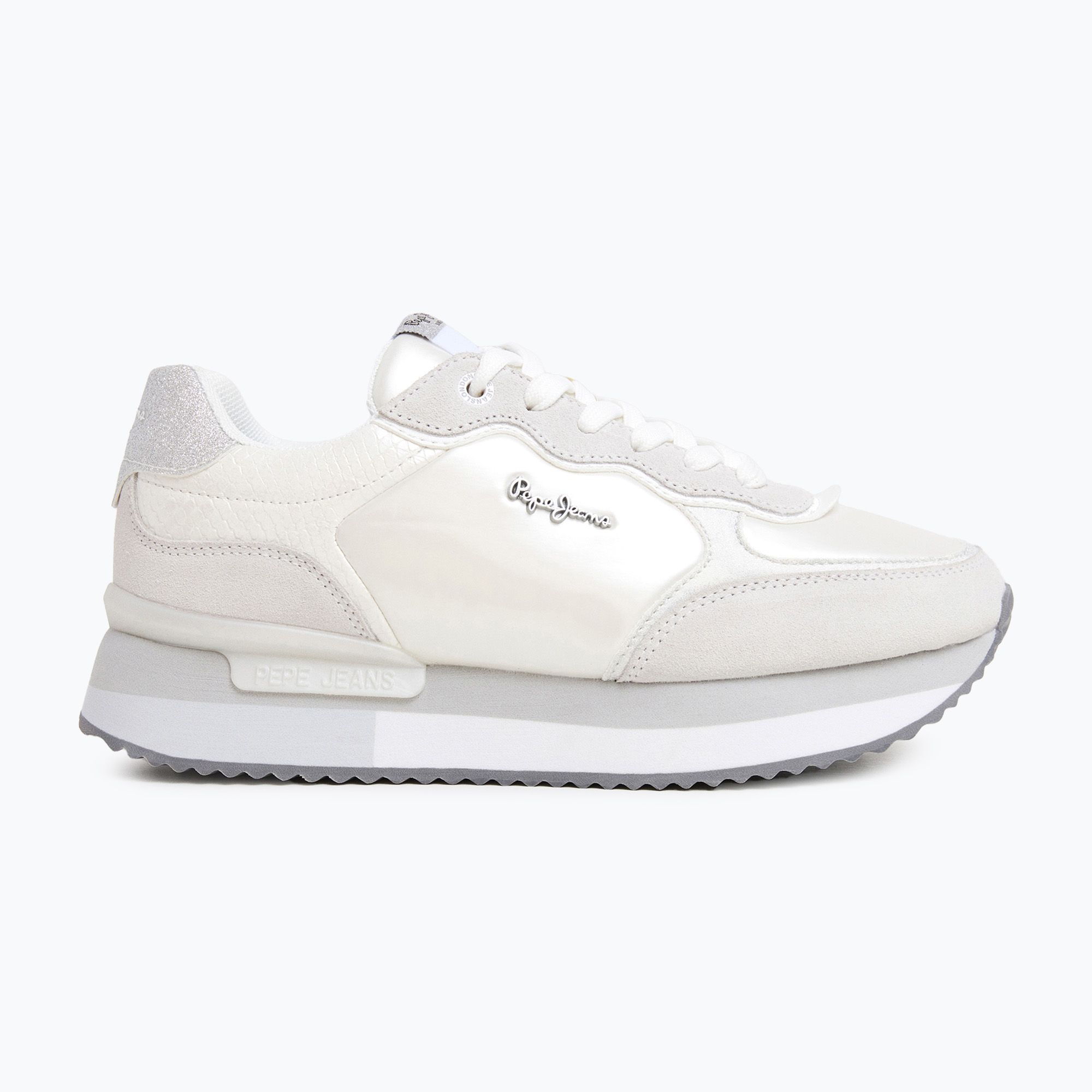 Buty damskie Pepe Jeans Rusper Shine white 