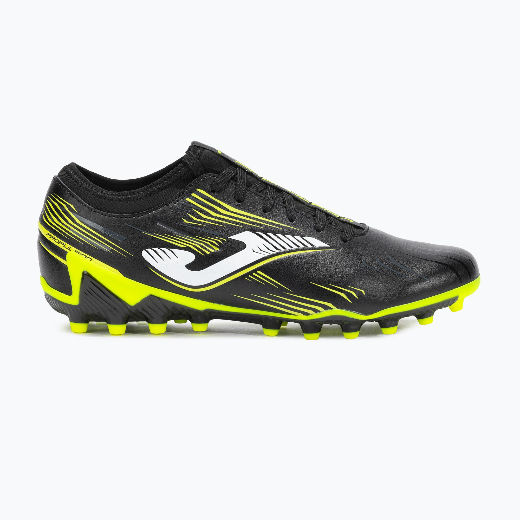 Buty piłkarskie męskie Joma Propulsion FG black/fluor yellow 