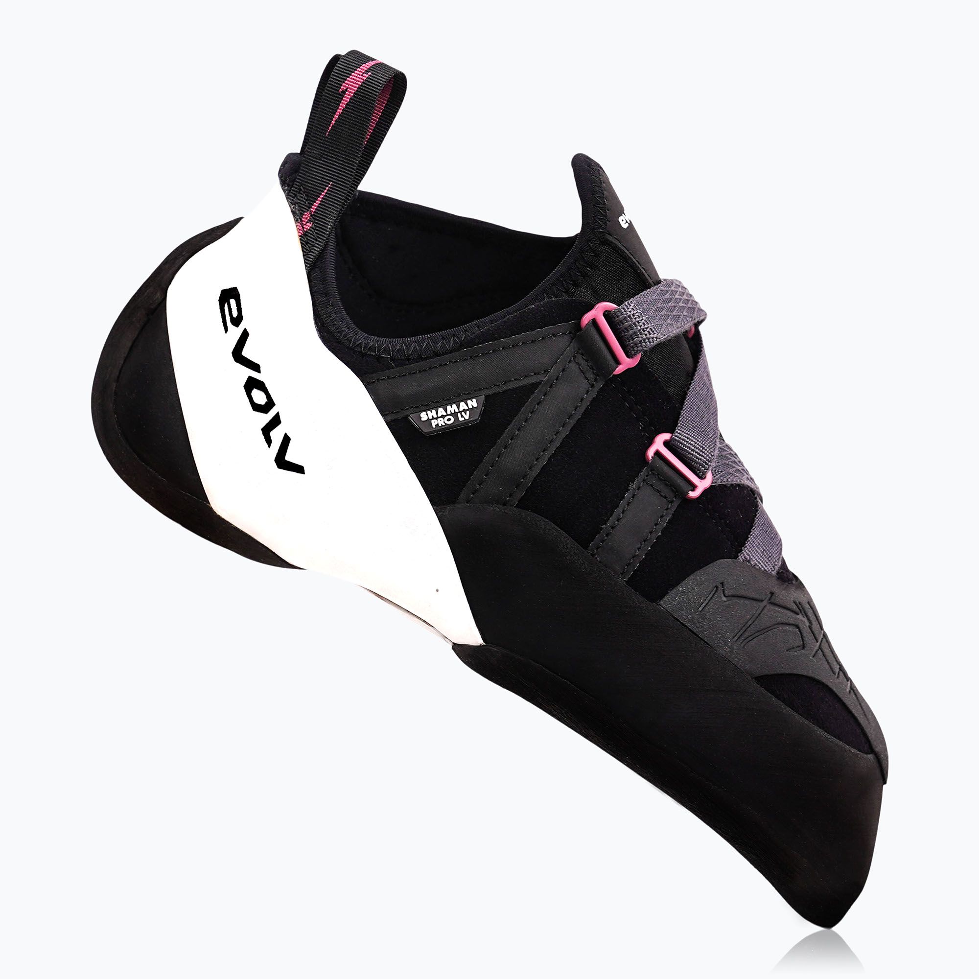 Buty wspinaczkowe Evolv Shaman Pro LV black/beet red 