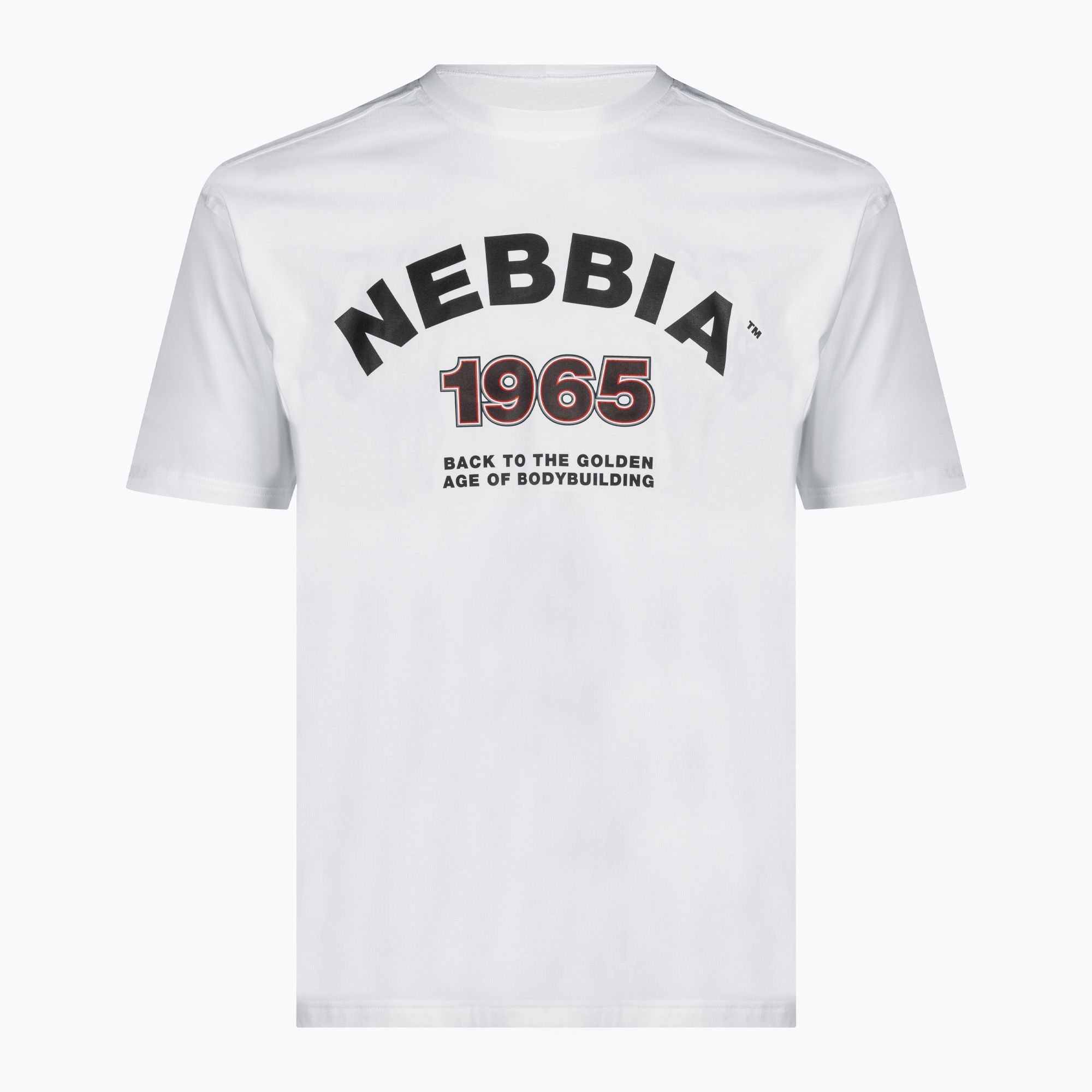 Koszulka treningowa męska NEBBIA Golden Era white 