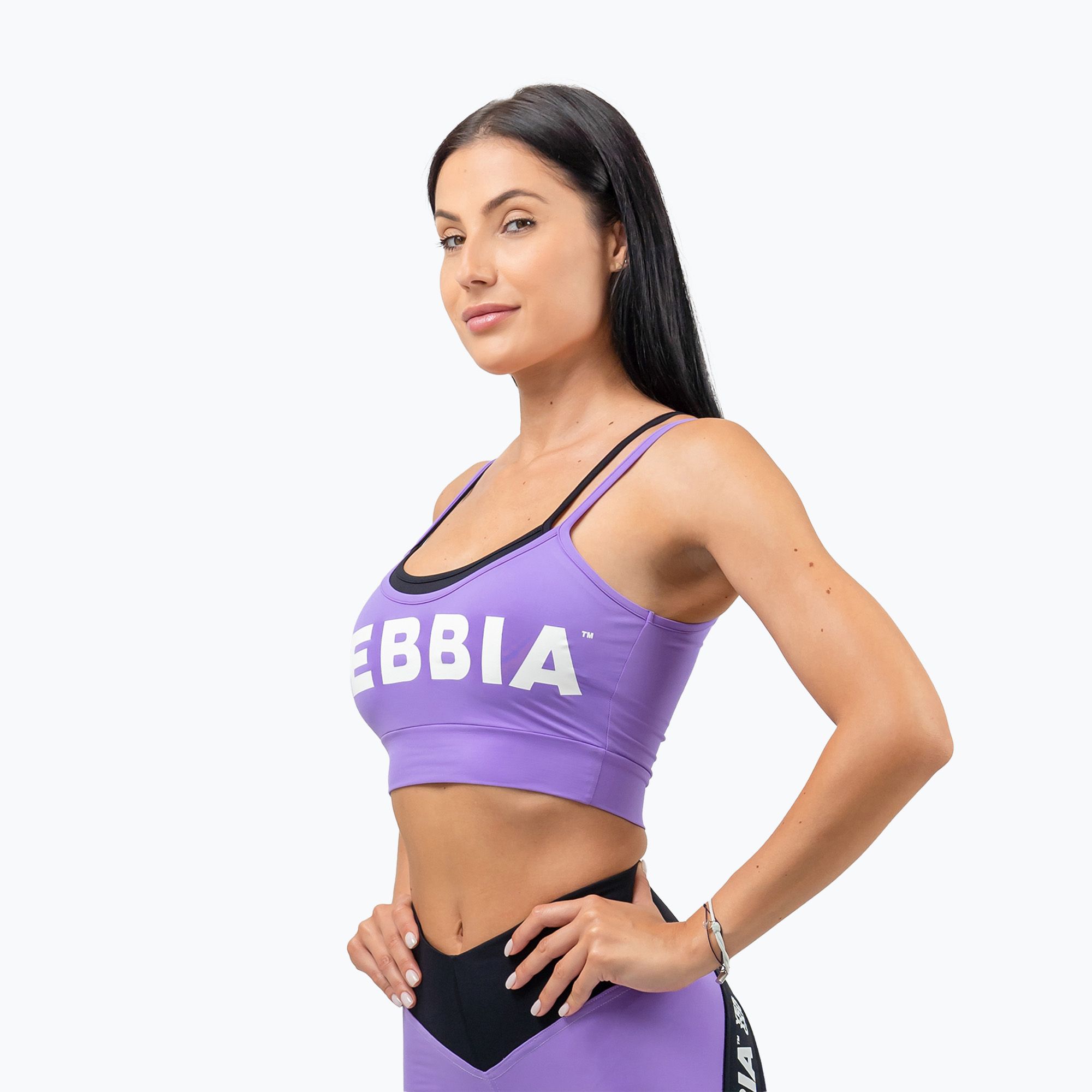 Biustonosz treningowy NEBBIA Flex lila 