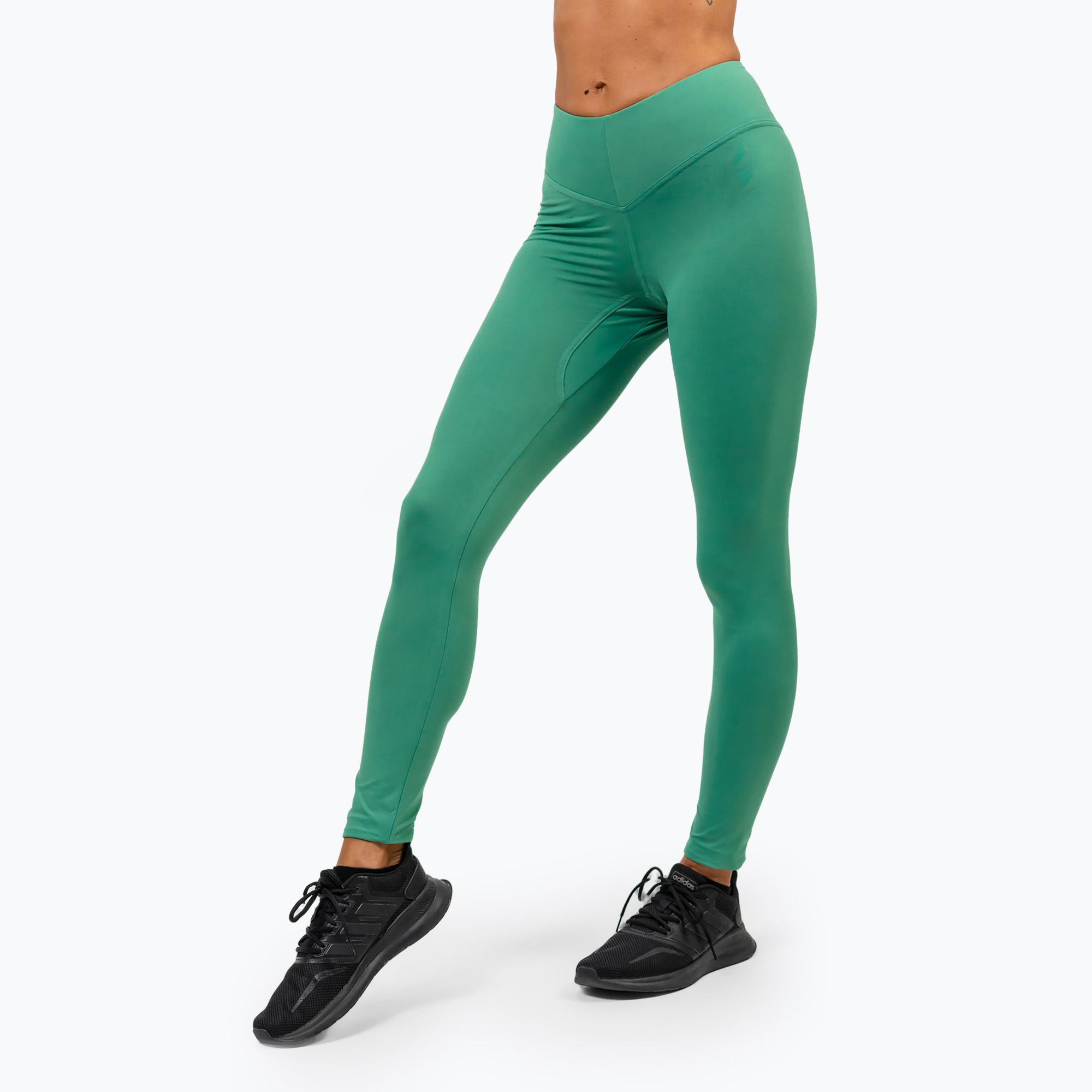 Legginsy treningowe damskie NEBBIA Elevated green 