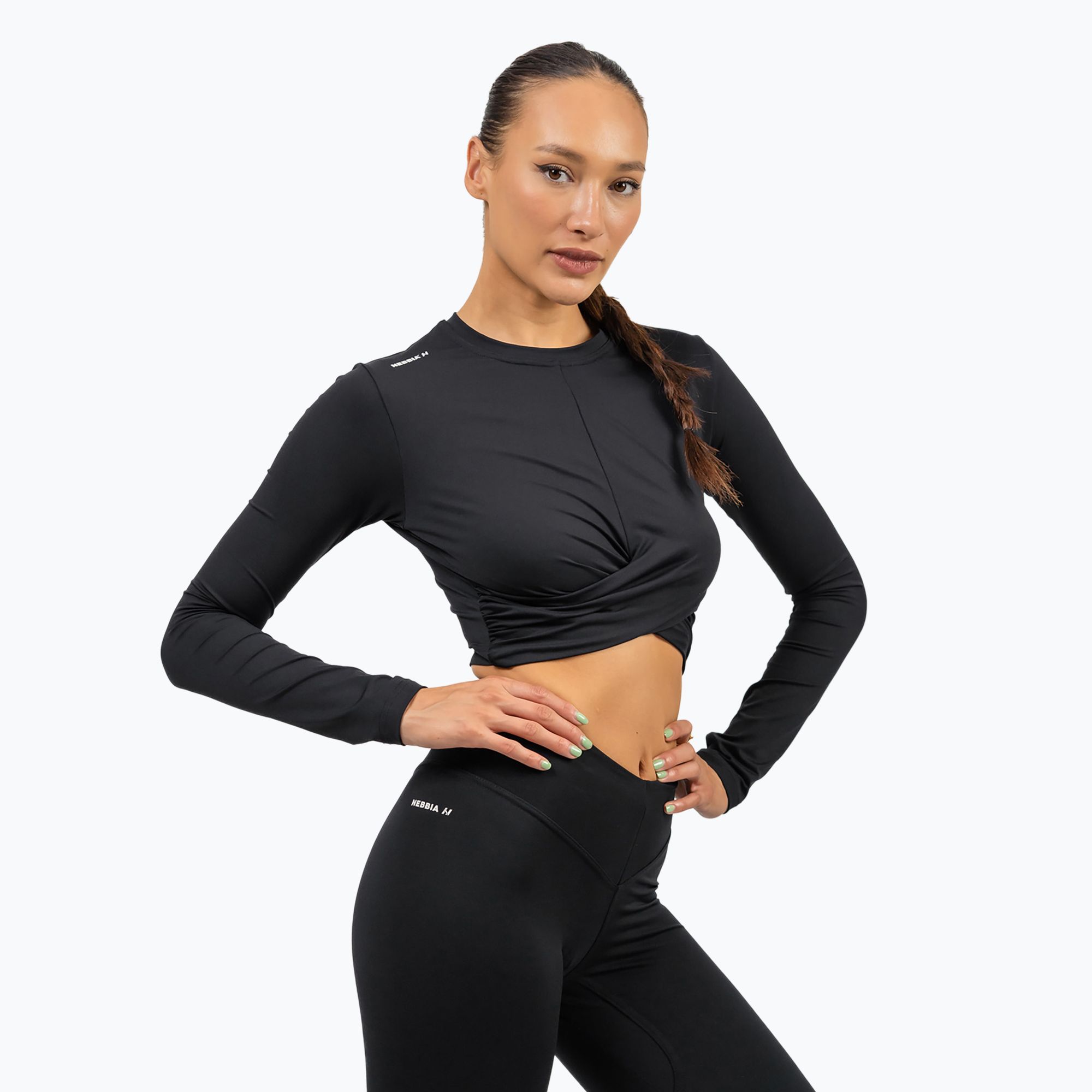 Top treningowy damski NEBBIA Elevated black 