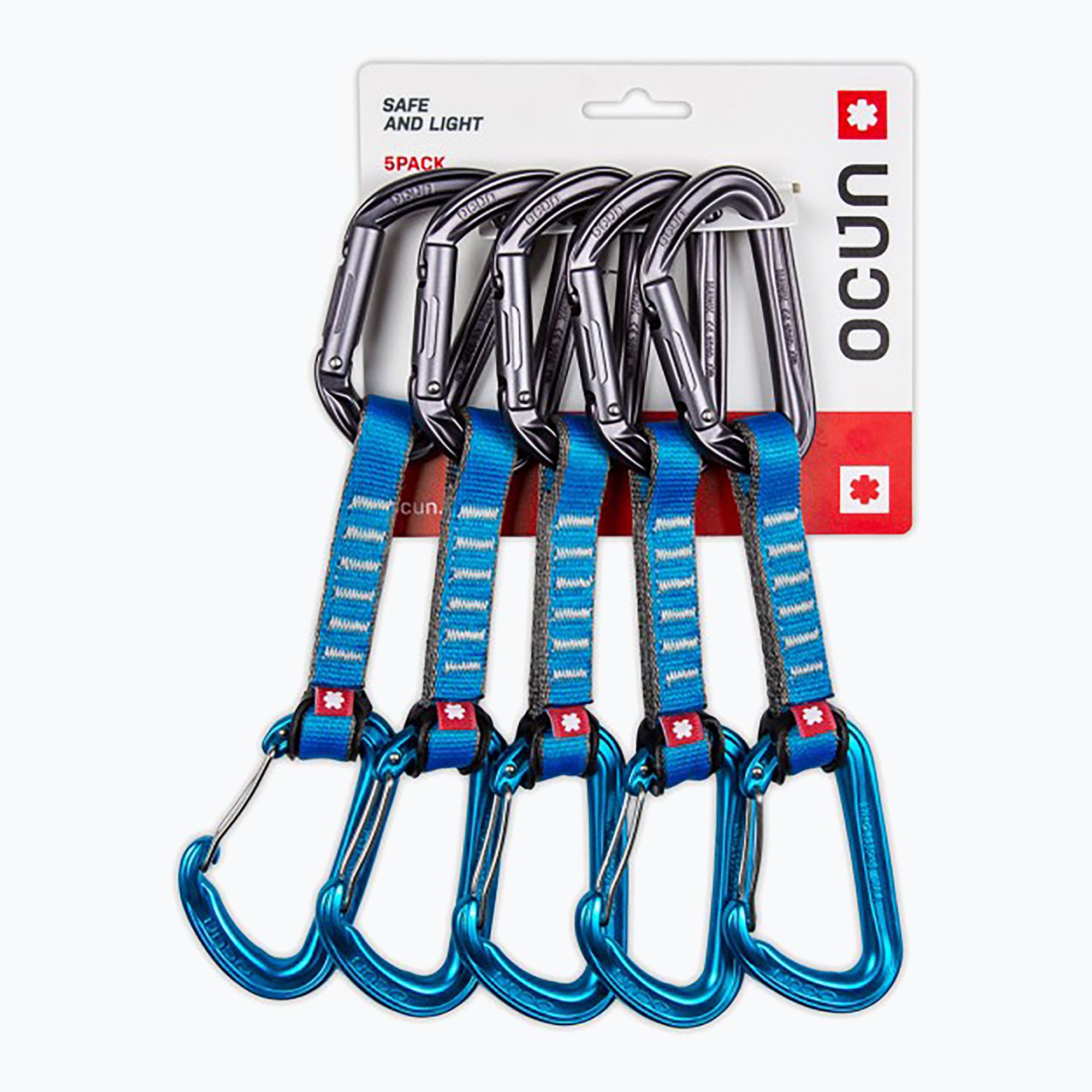 Ekspres wspinaczkowy Ocun Hawk QD Combi PA 10 cm 5 szt. blue 
