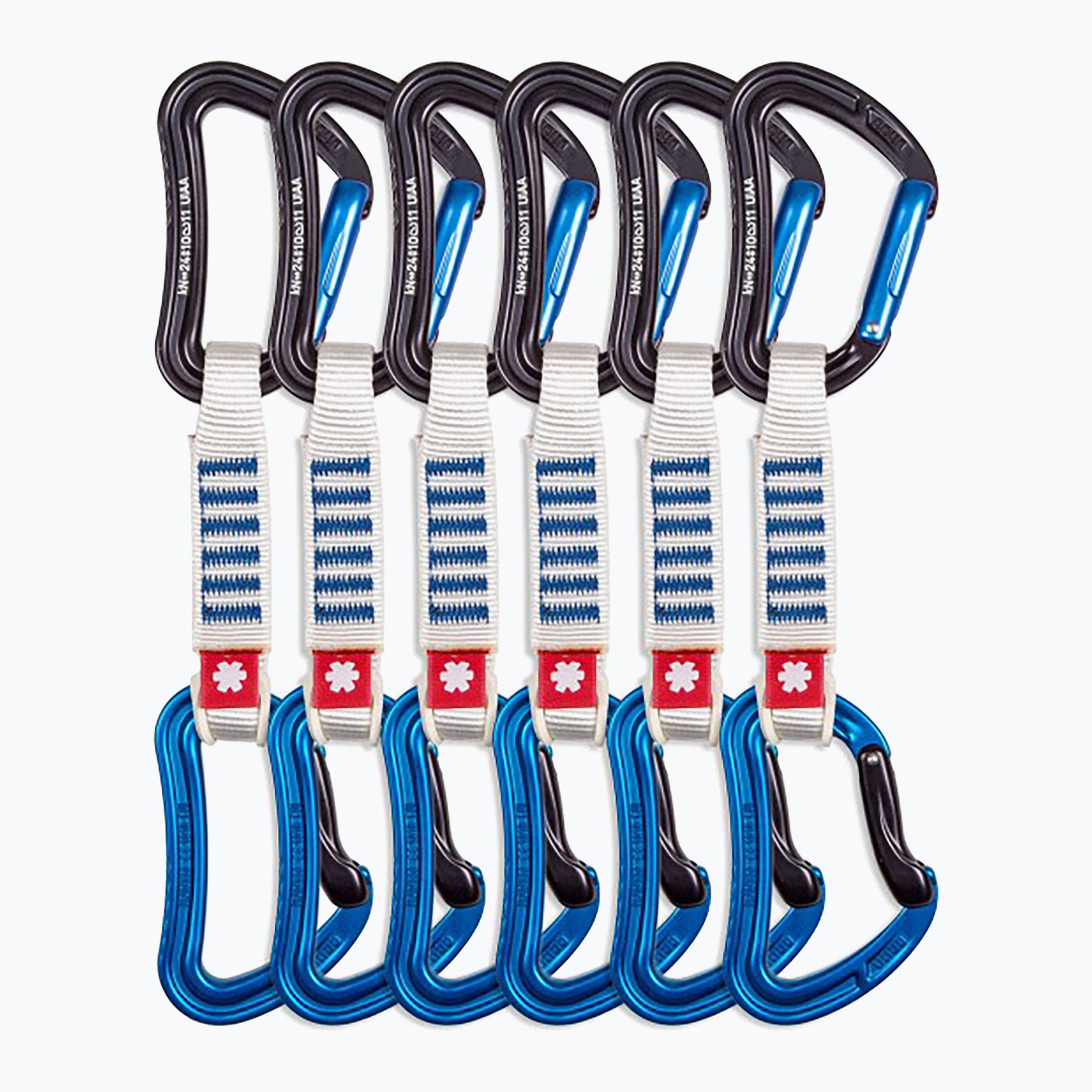 Ekspres wspinaczkowy Ocun Raven QD Zoom PA 12 cm 6 szt. blue 